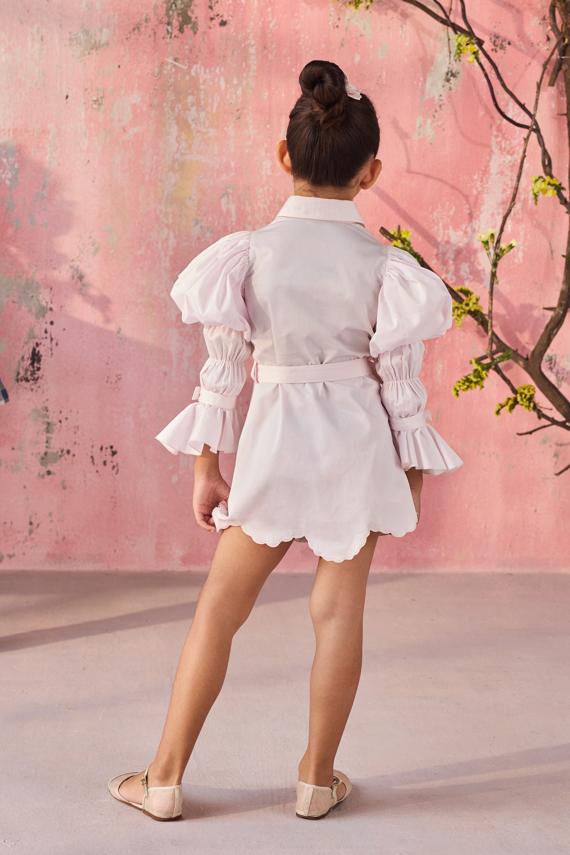 Cindy Eyelet Shirt Dress