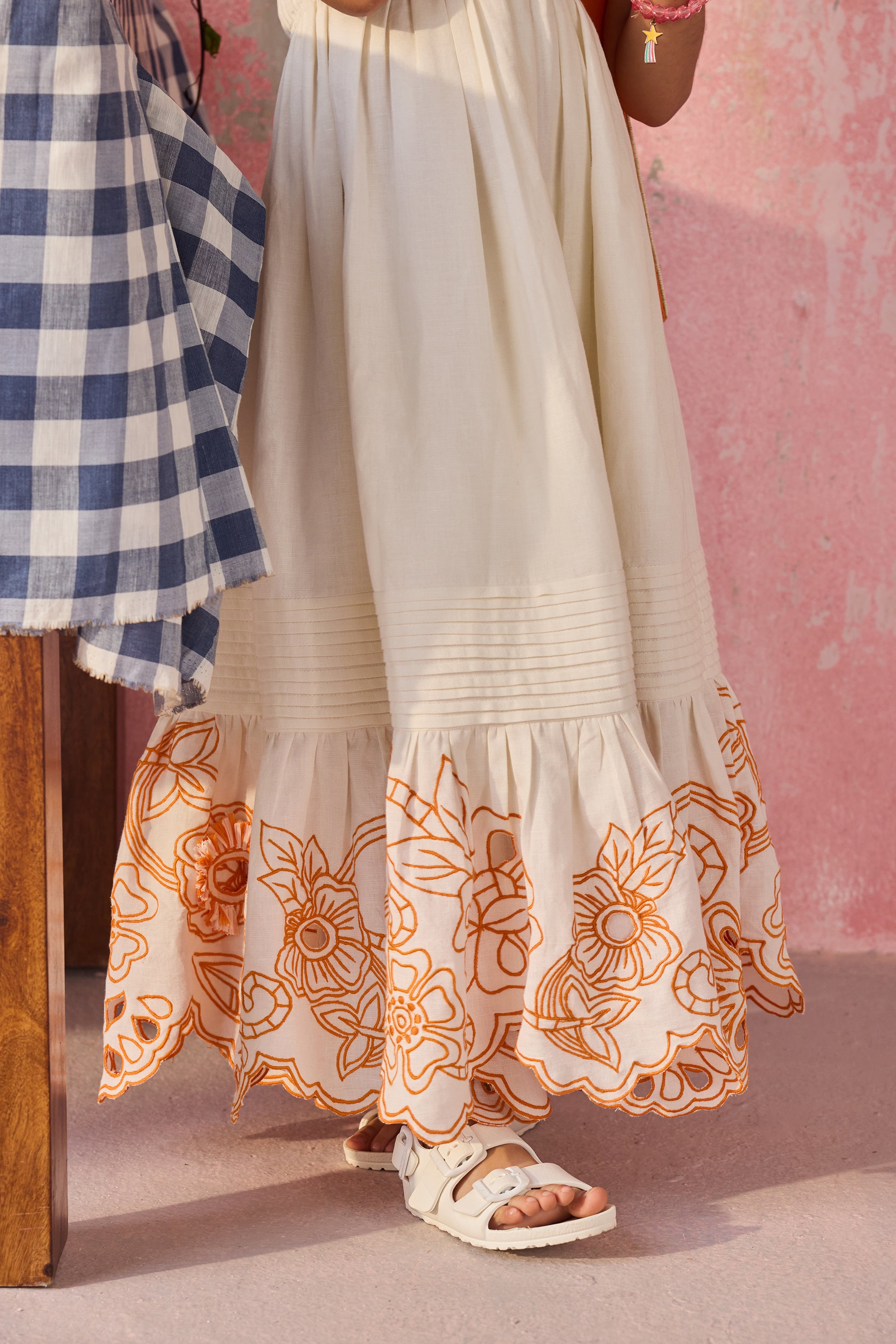 Apricot Eyelet Maxi
