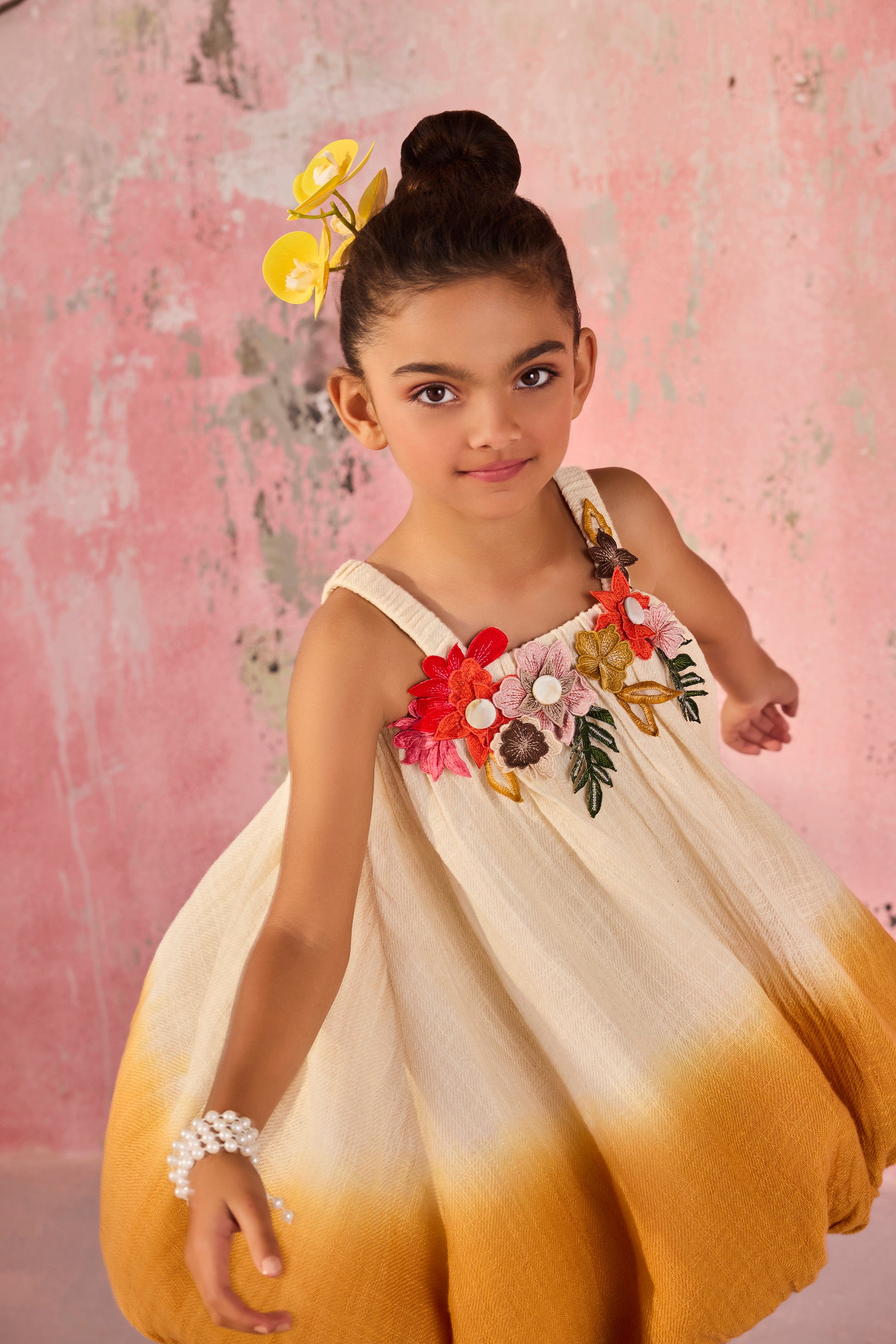 Blossom Dip Dye Dress