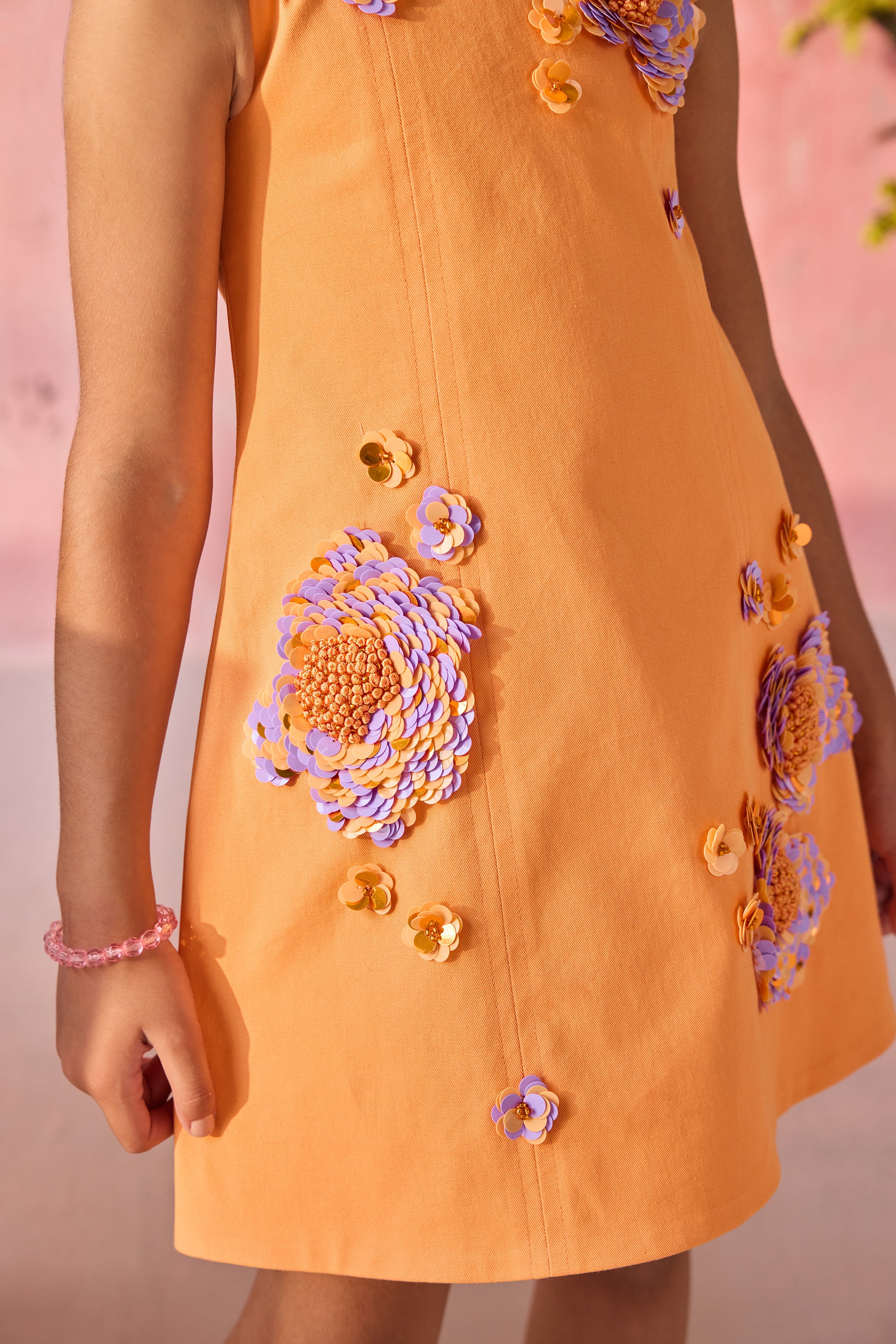 Tangerine A-Line Dress