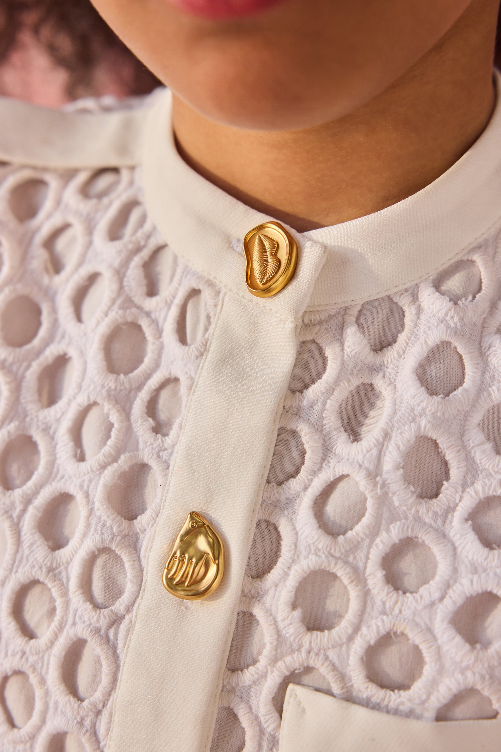 Chérie Eyelet Shift Dress