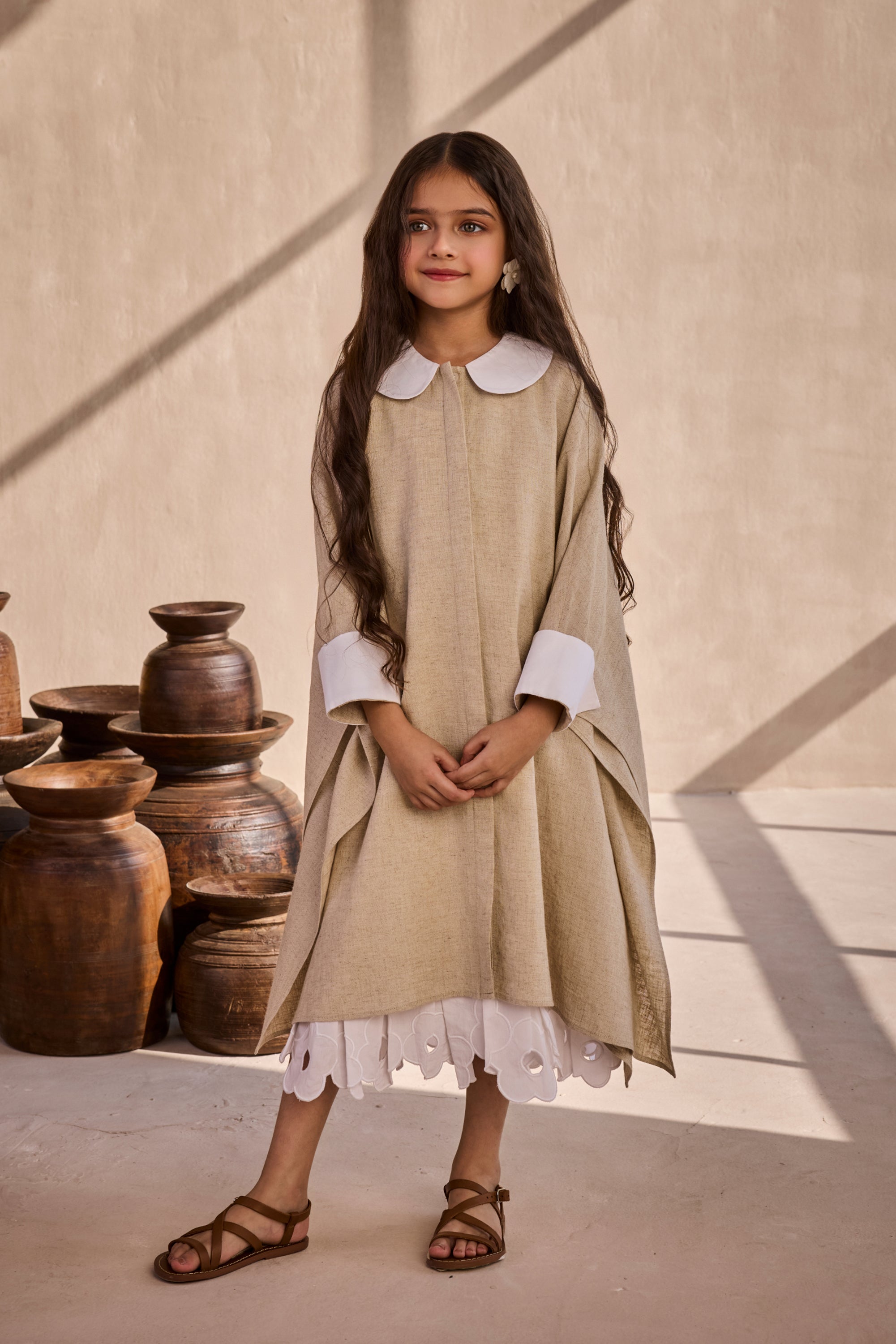 Linen Gabby Kaftan Dress