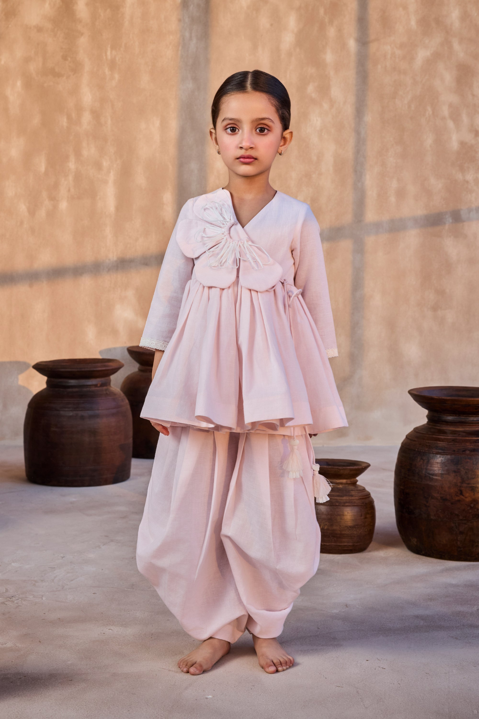 dhoti peplum dress Buy Black Dhoti Peplum Top Set with Multicolour Tassels