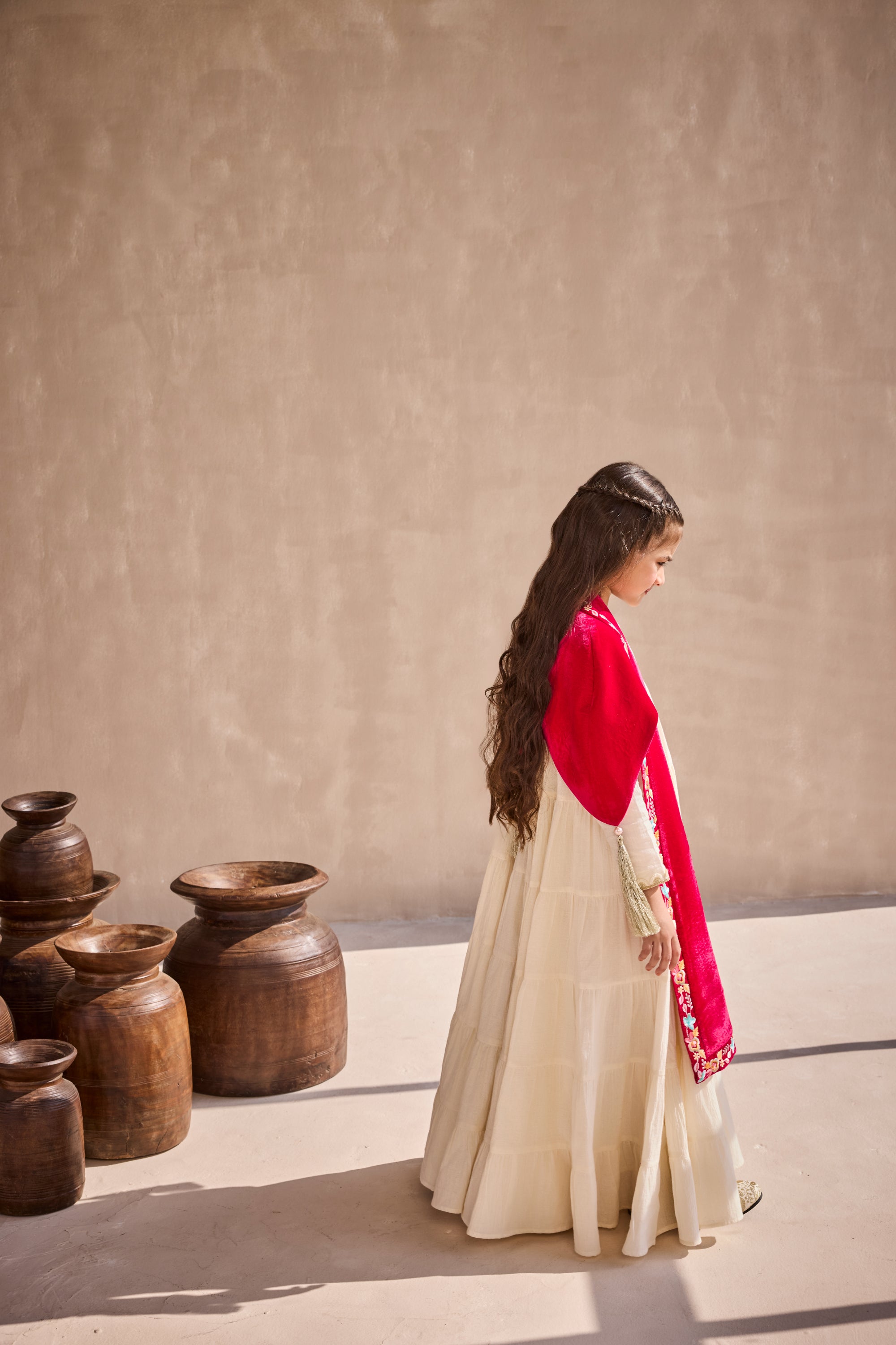 Farida Embroidered Cape