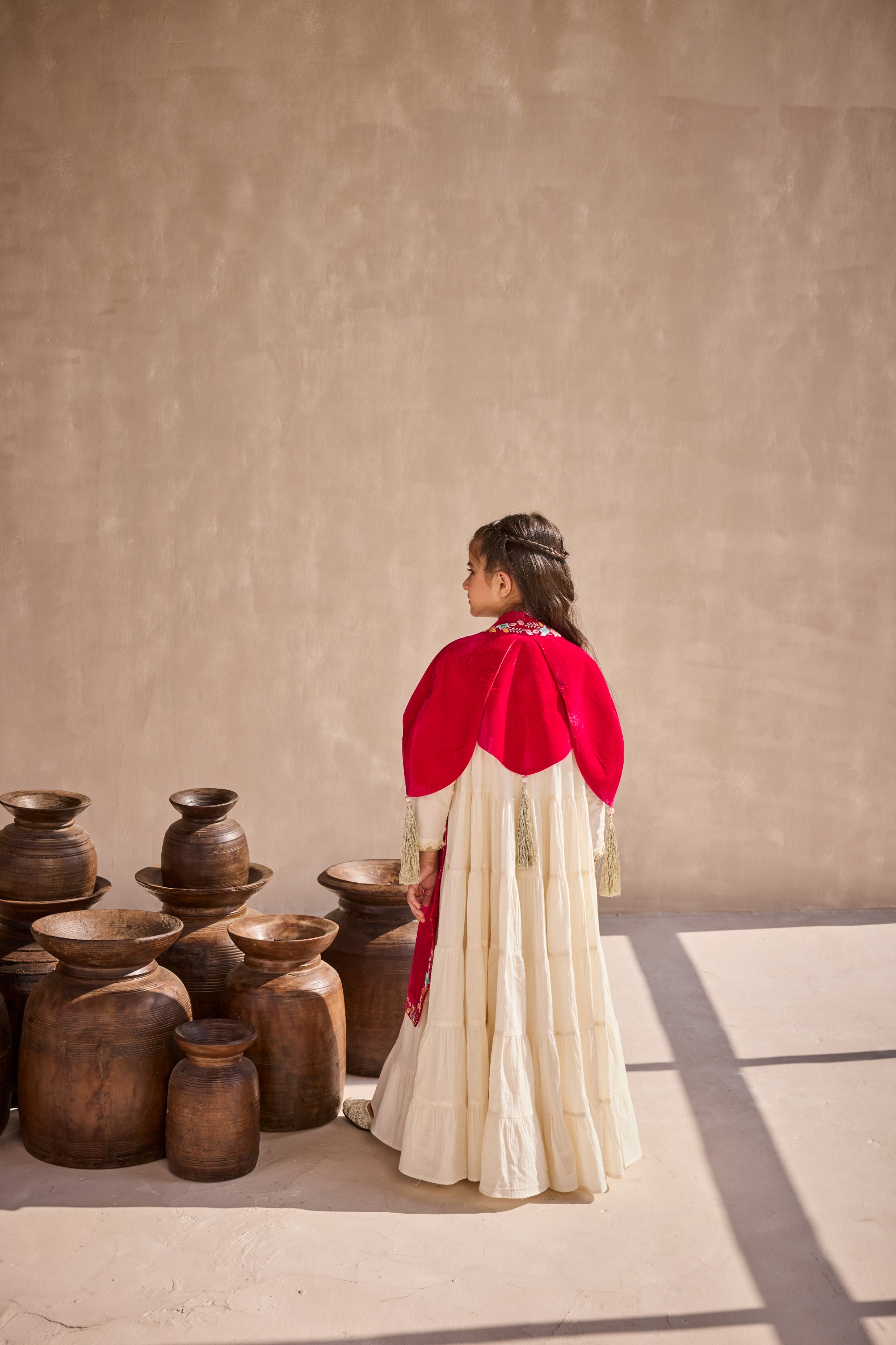Farida Embroidered Cape