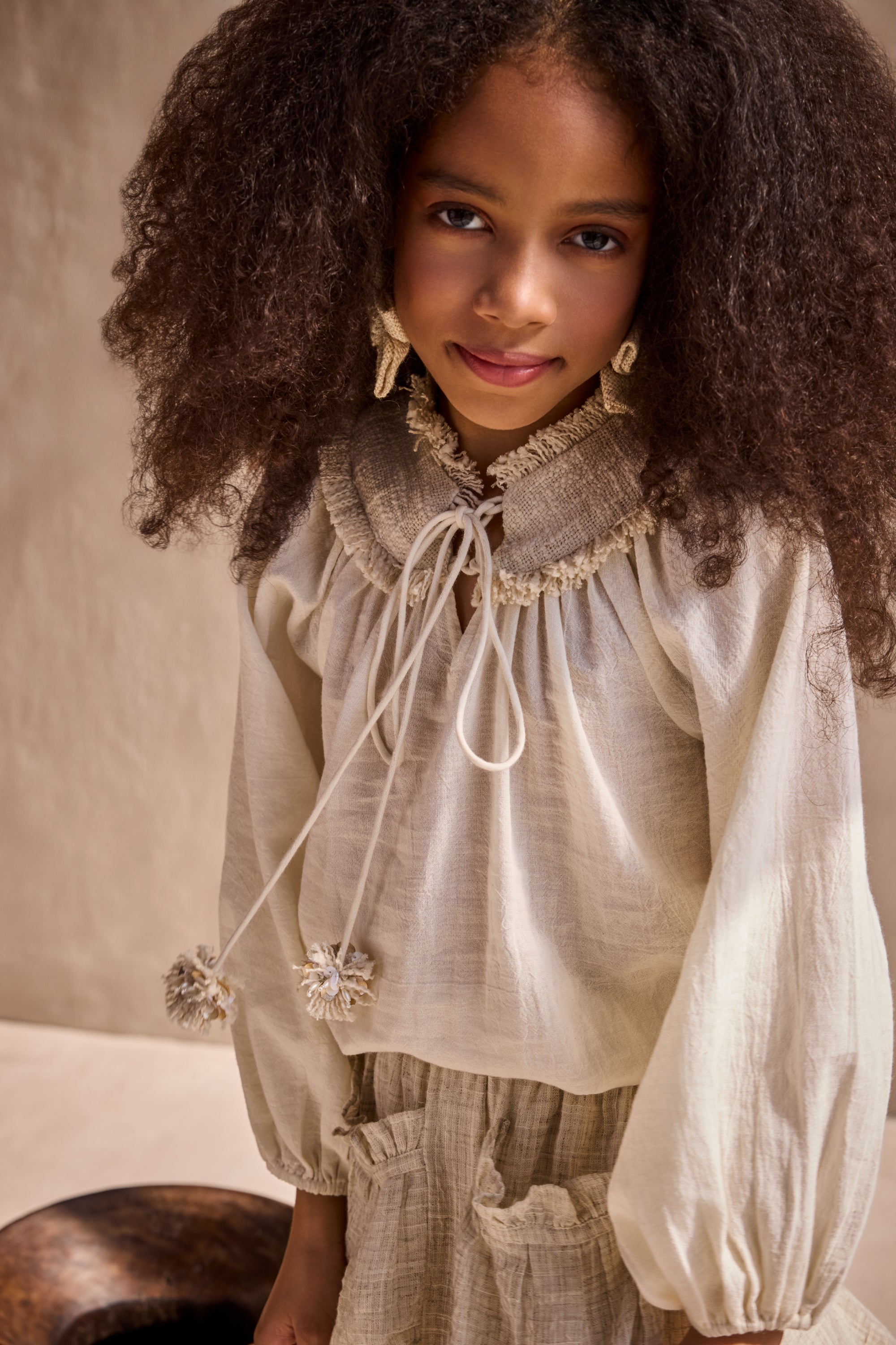 Cotton Fringe Top & Reha Skirt Set (Sale)