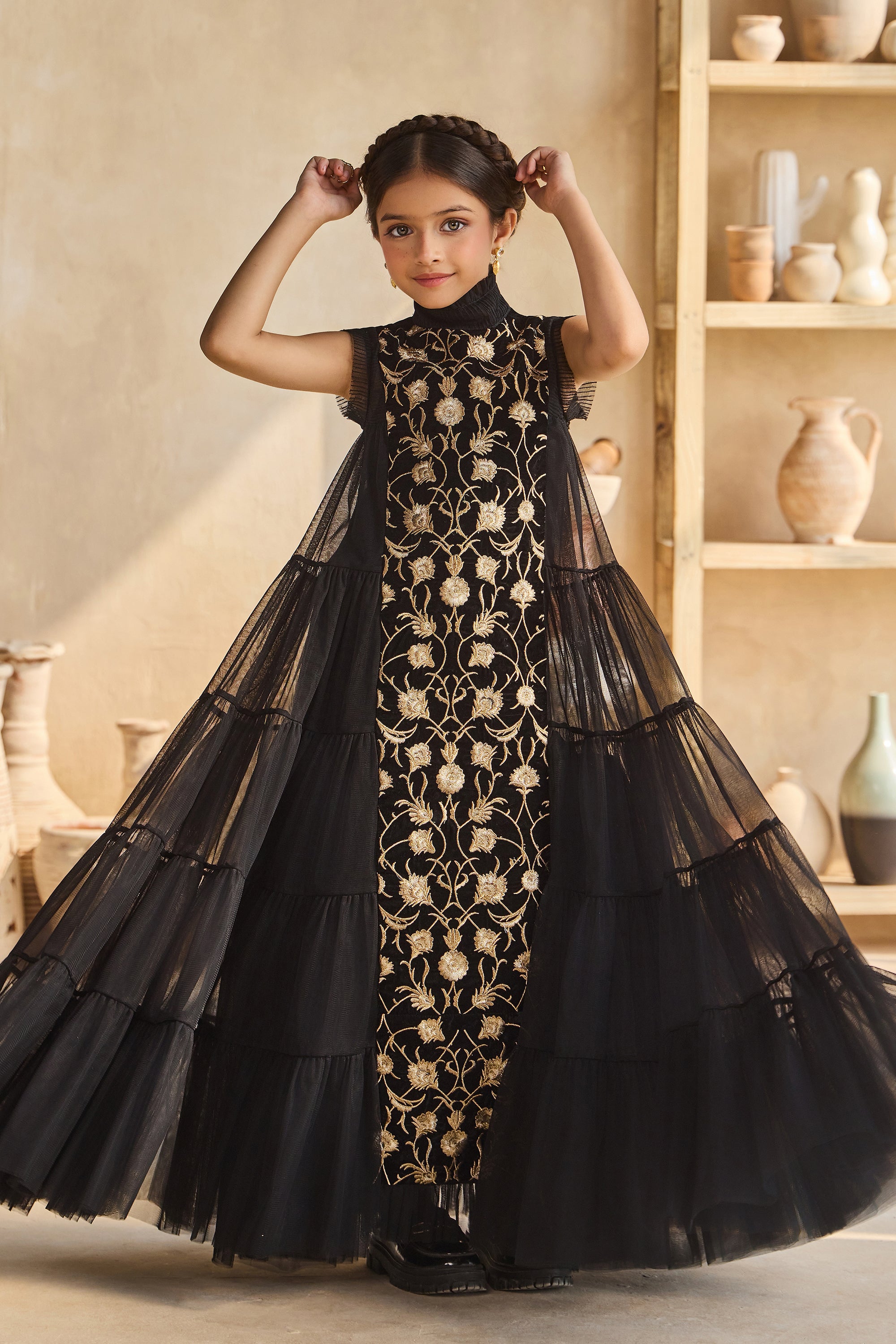 Zofia Velvet Tulle Dress