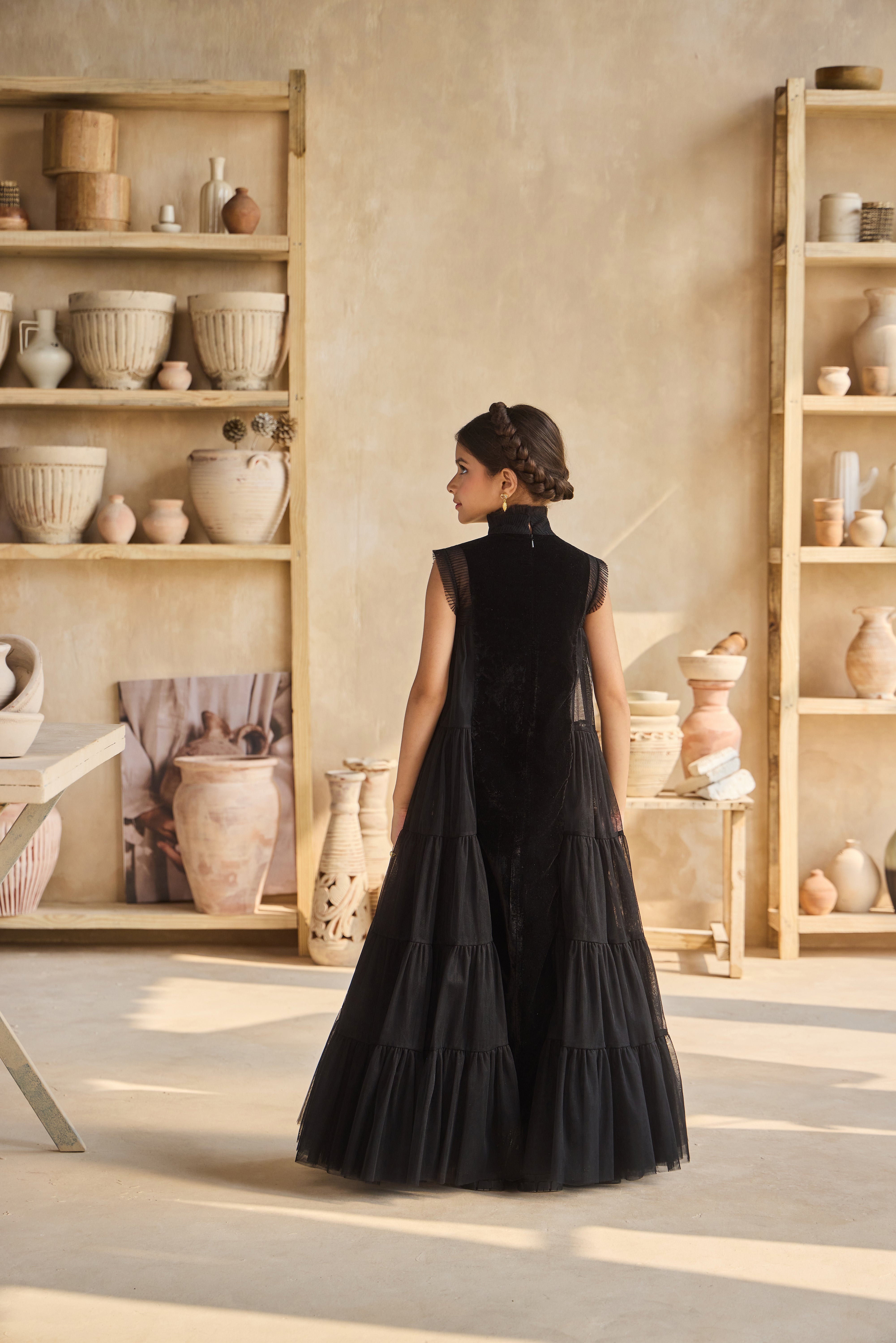 Zofia Velvet Tulle Dress