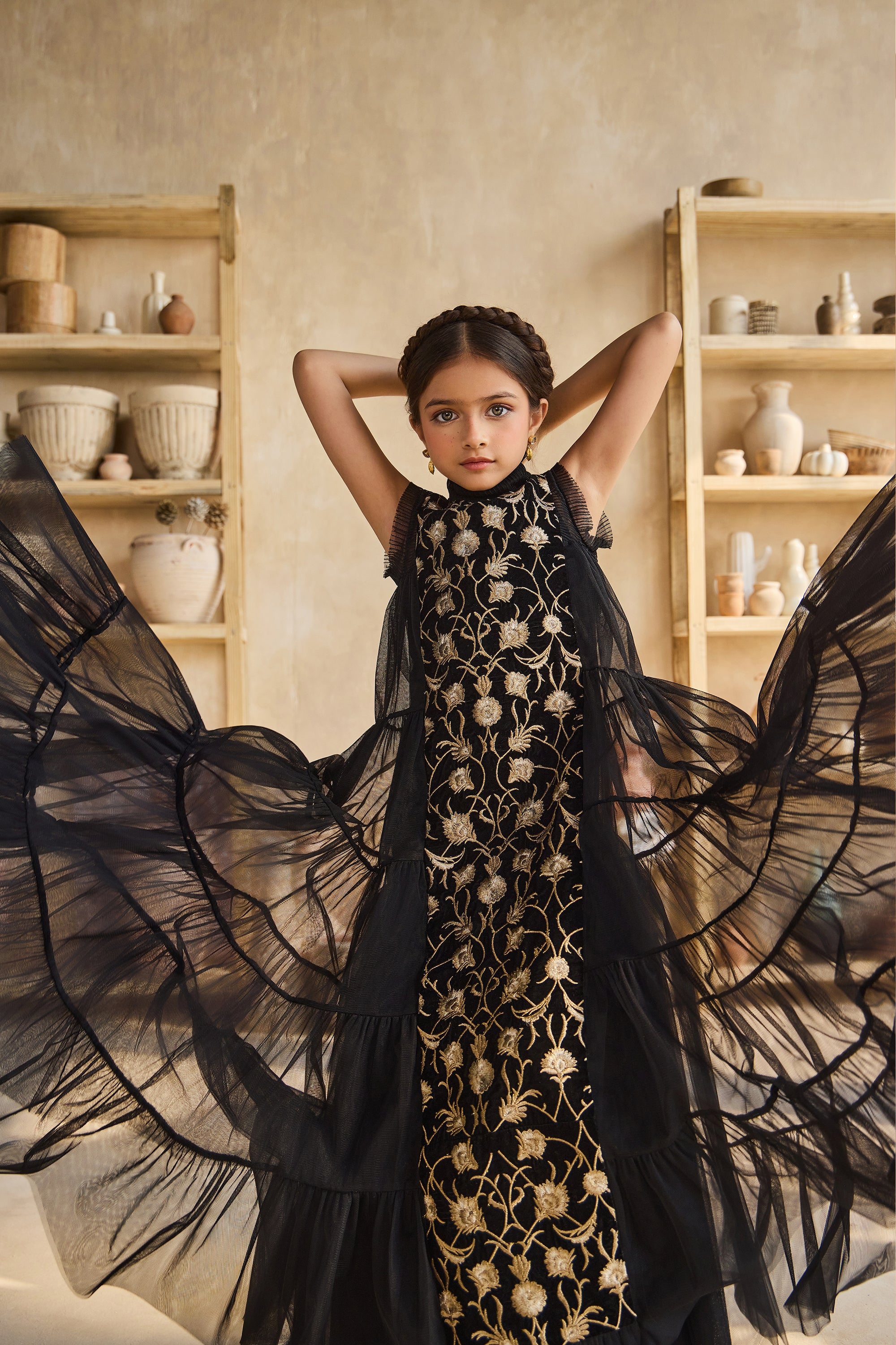 Zofia Velvet Tulle Dress