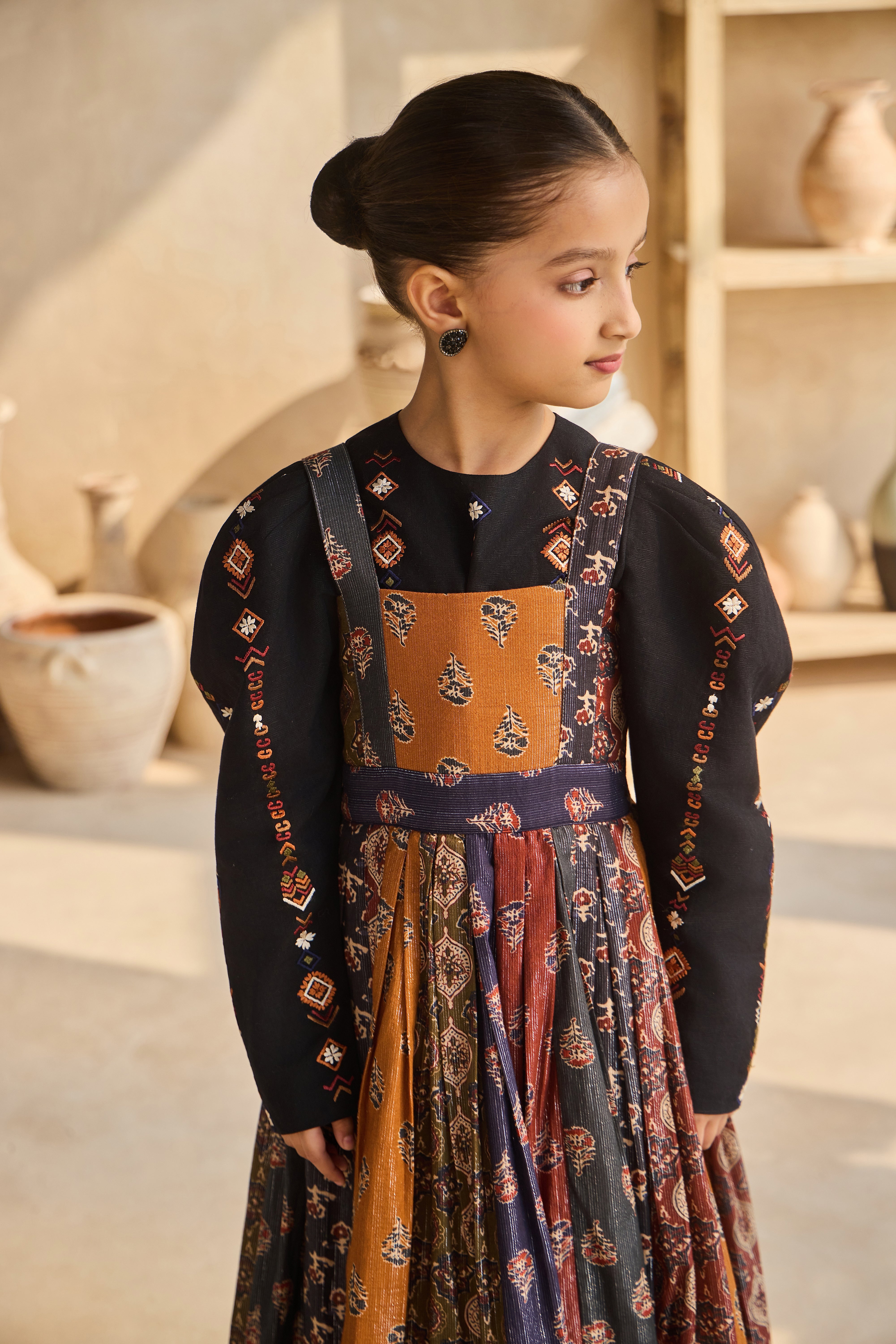 Nuresa Dress with Esti Embroidered Blouse (Set of 2)