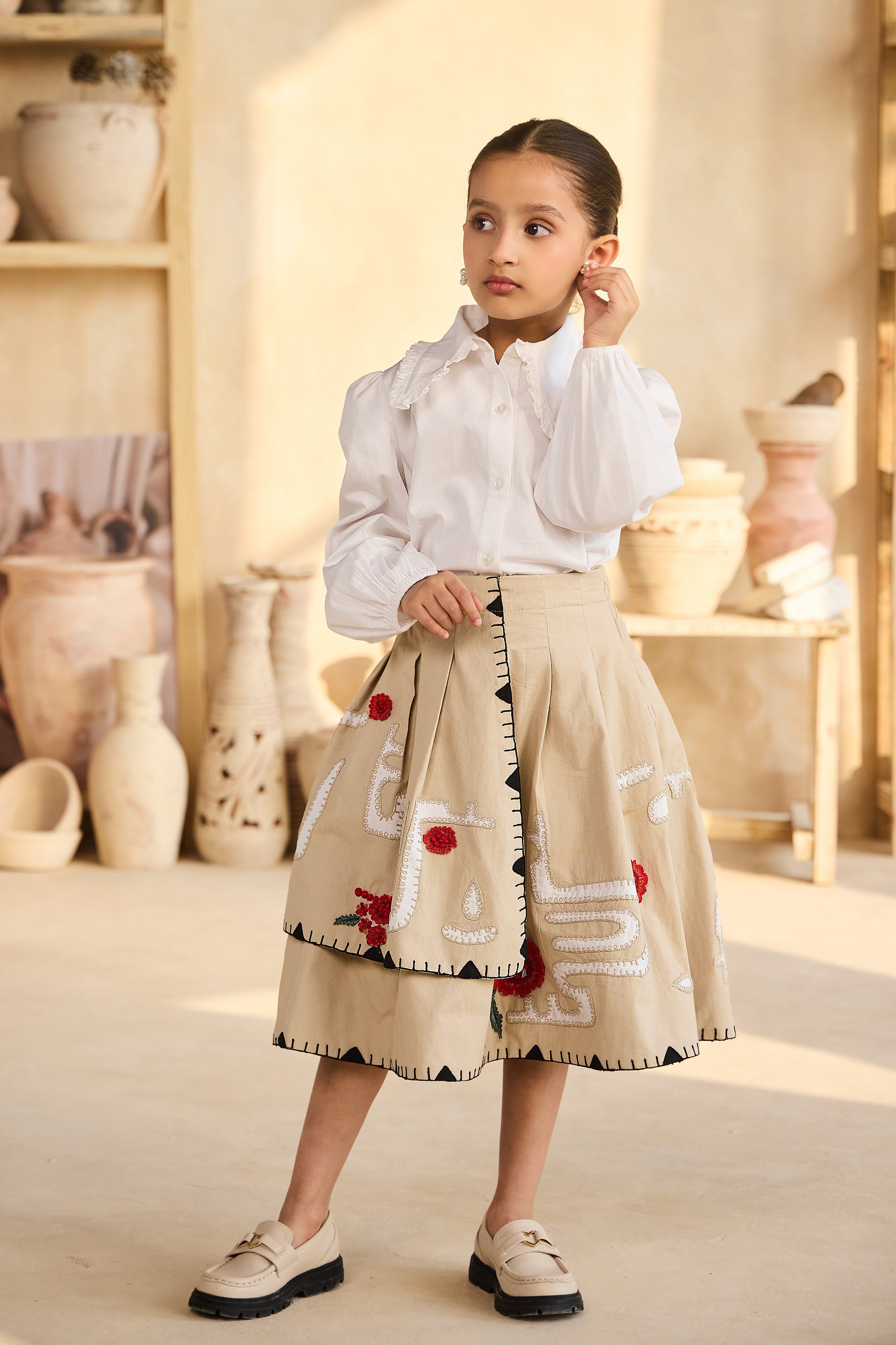 Juniper Skirt with Alaia Full Sleeves Shirt (Set of 2)