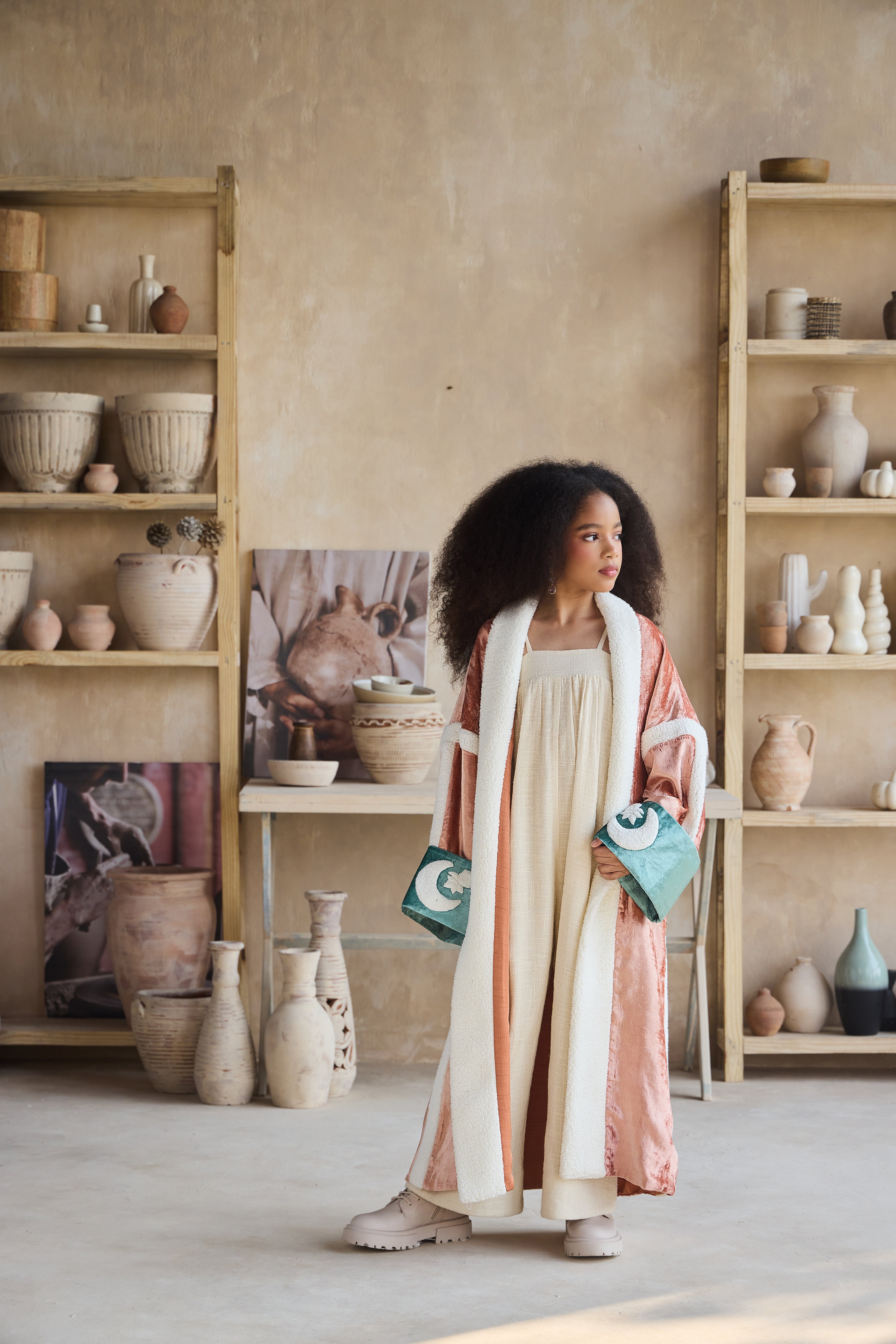 Dinara Velvet Cape with Arwa Jumpsuit (Set of 2)