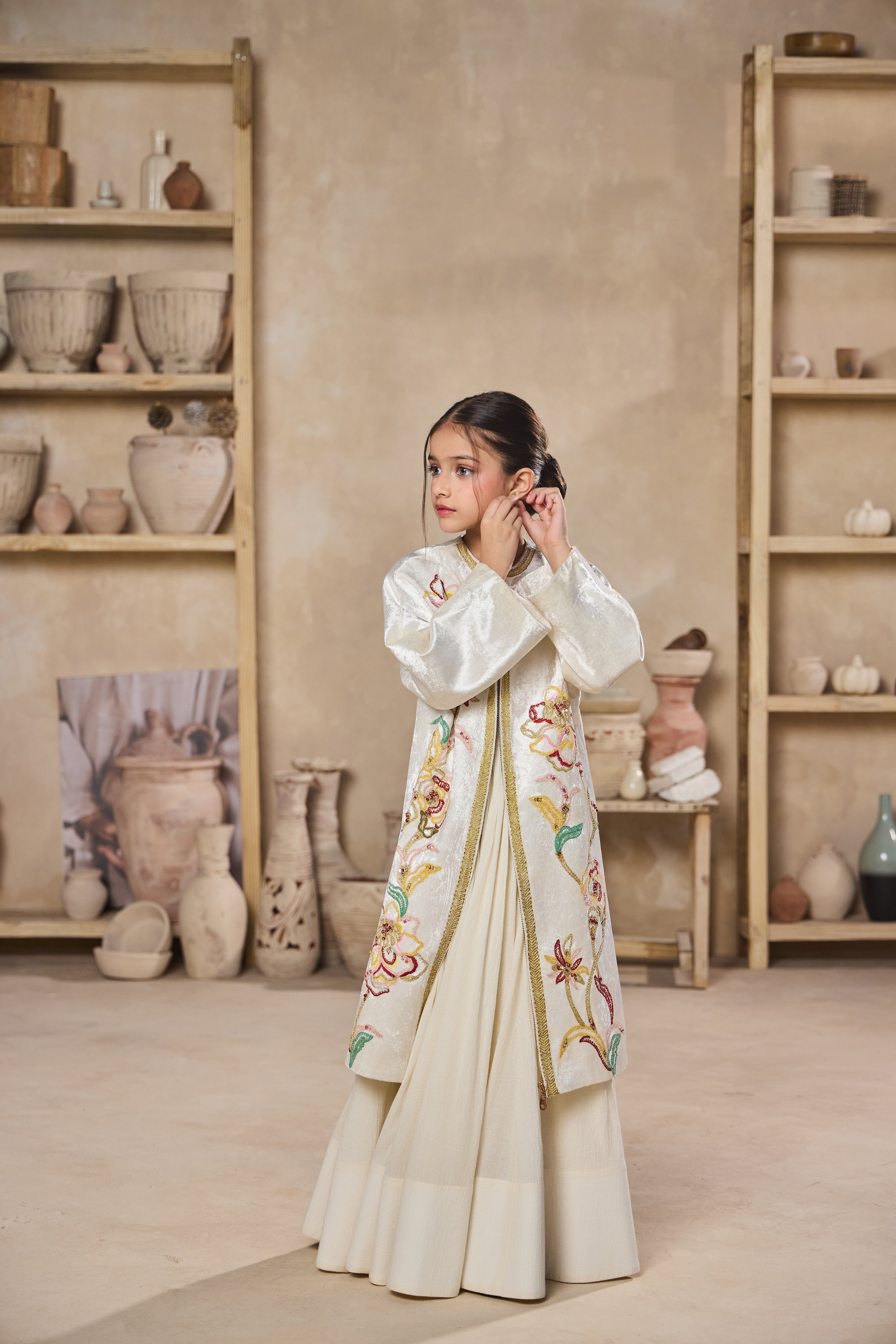 Maliah Jacket with Top & Lehenga (Set of 3)