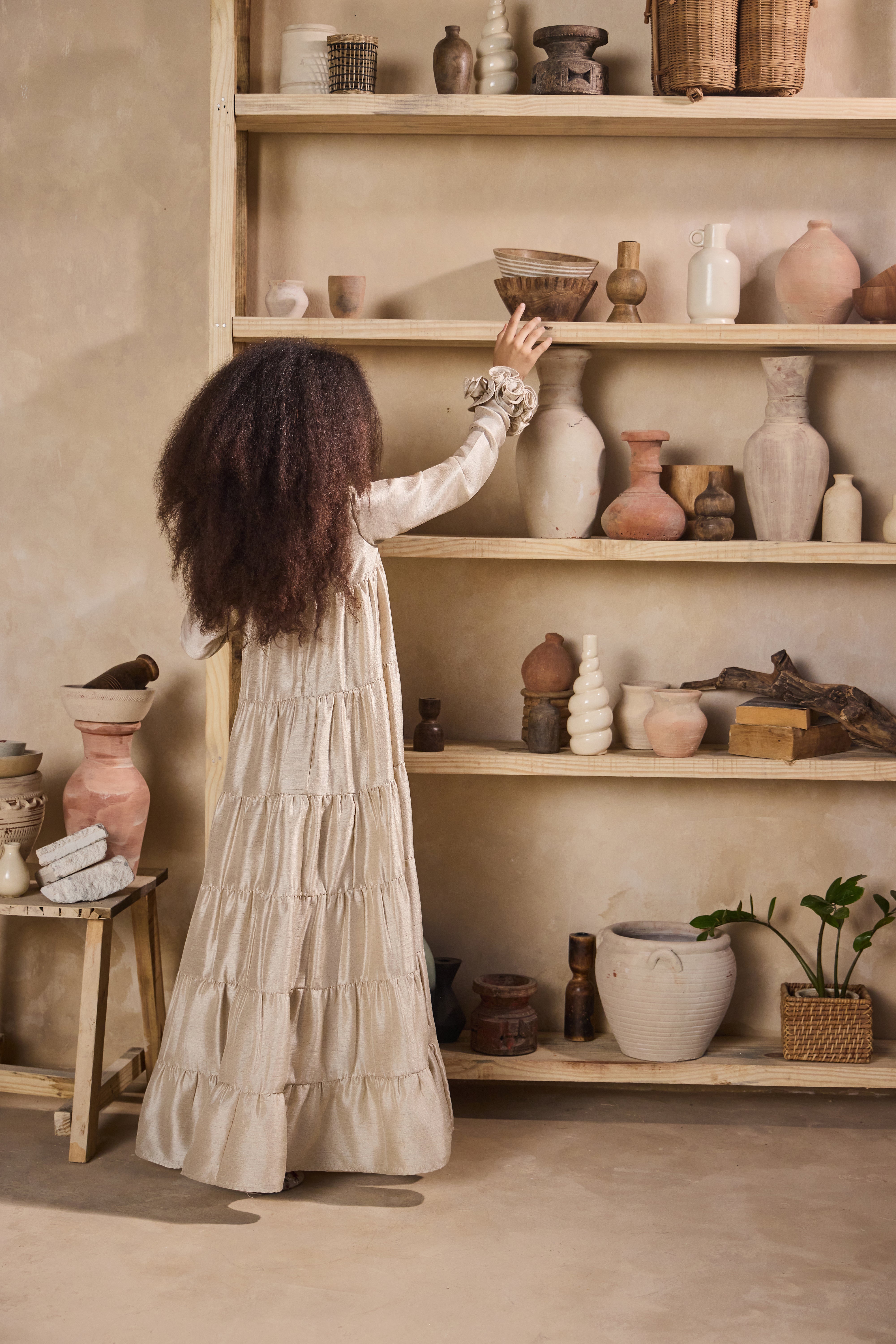 Jasira Rose Jalabiya (Beige)