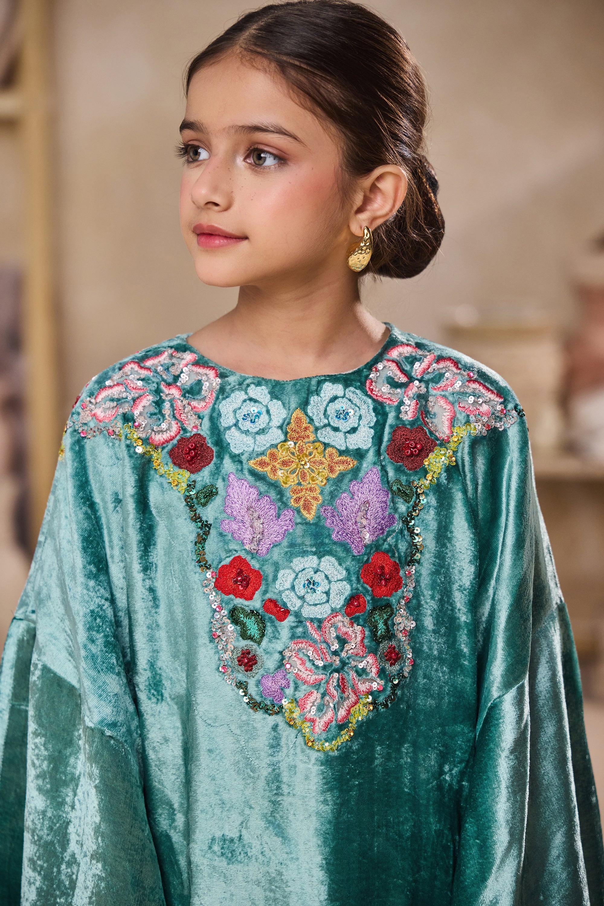 Romesa Embellished Darra Dress