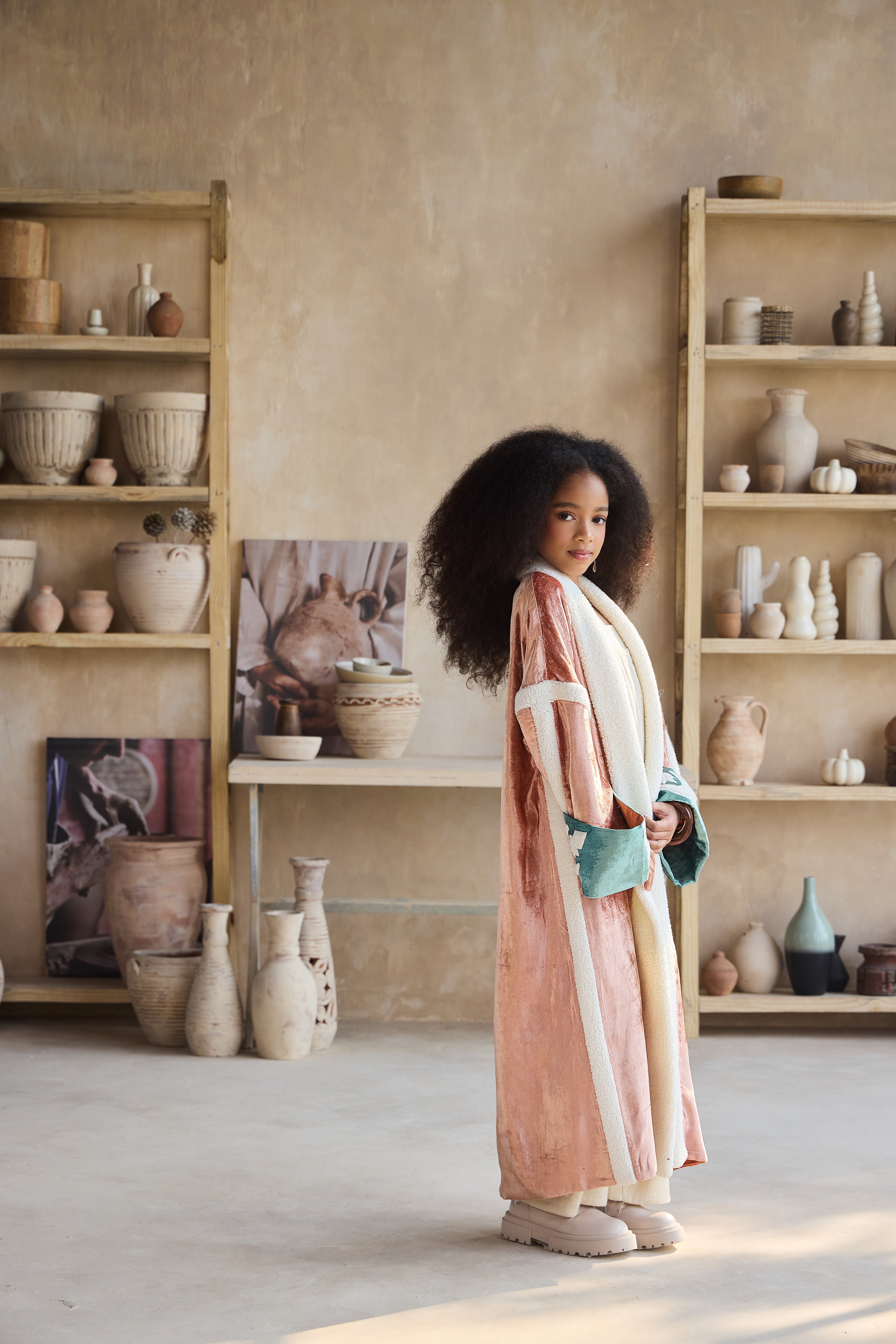 Dinara Velvet Cape with Arwa Jumpsuit (Set of 2)