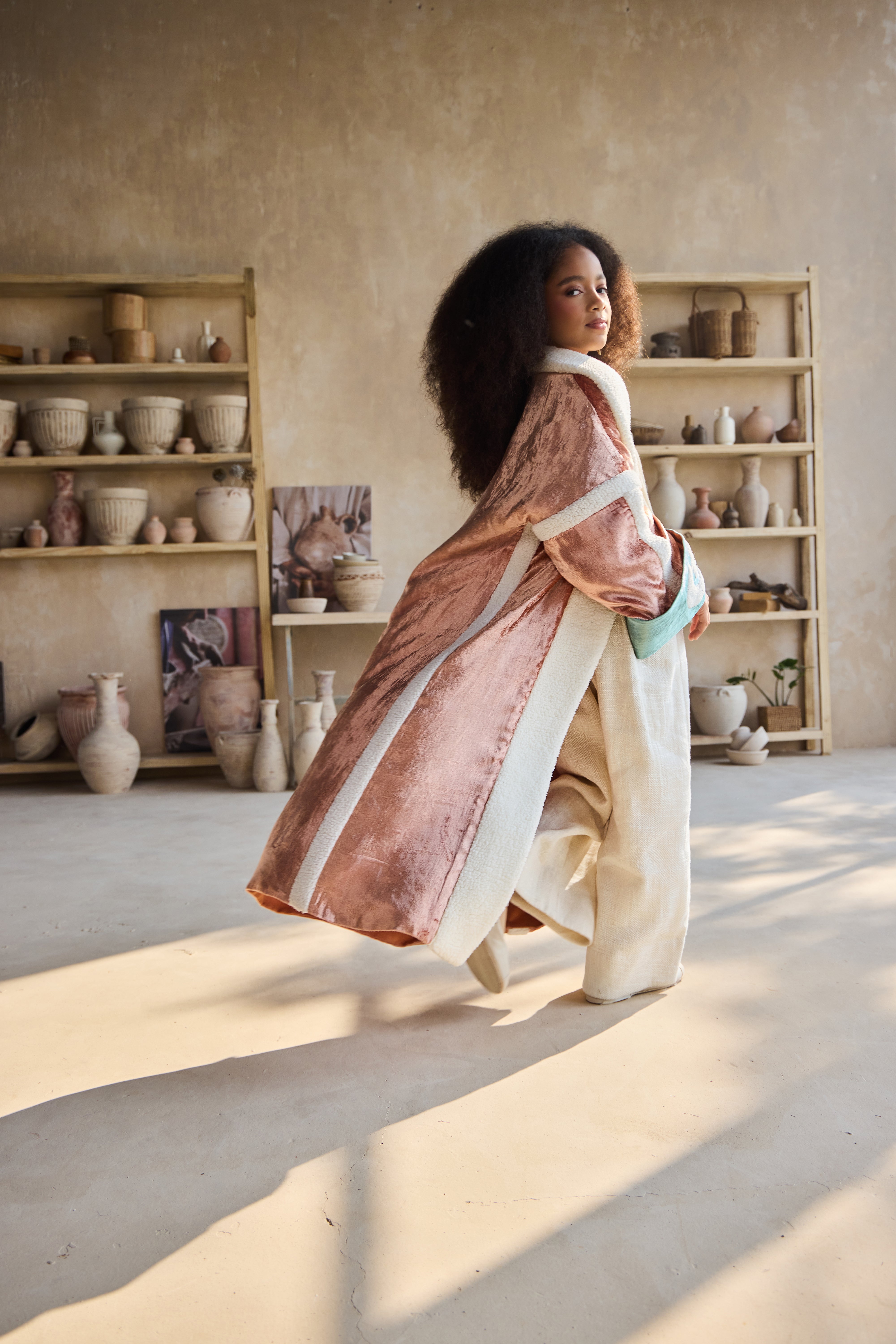 Dinara Velvet Cape with Arwa Jumpsuit (Set of 2)