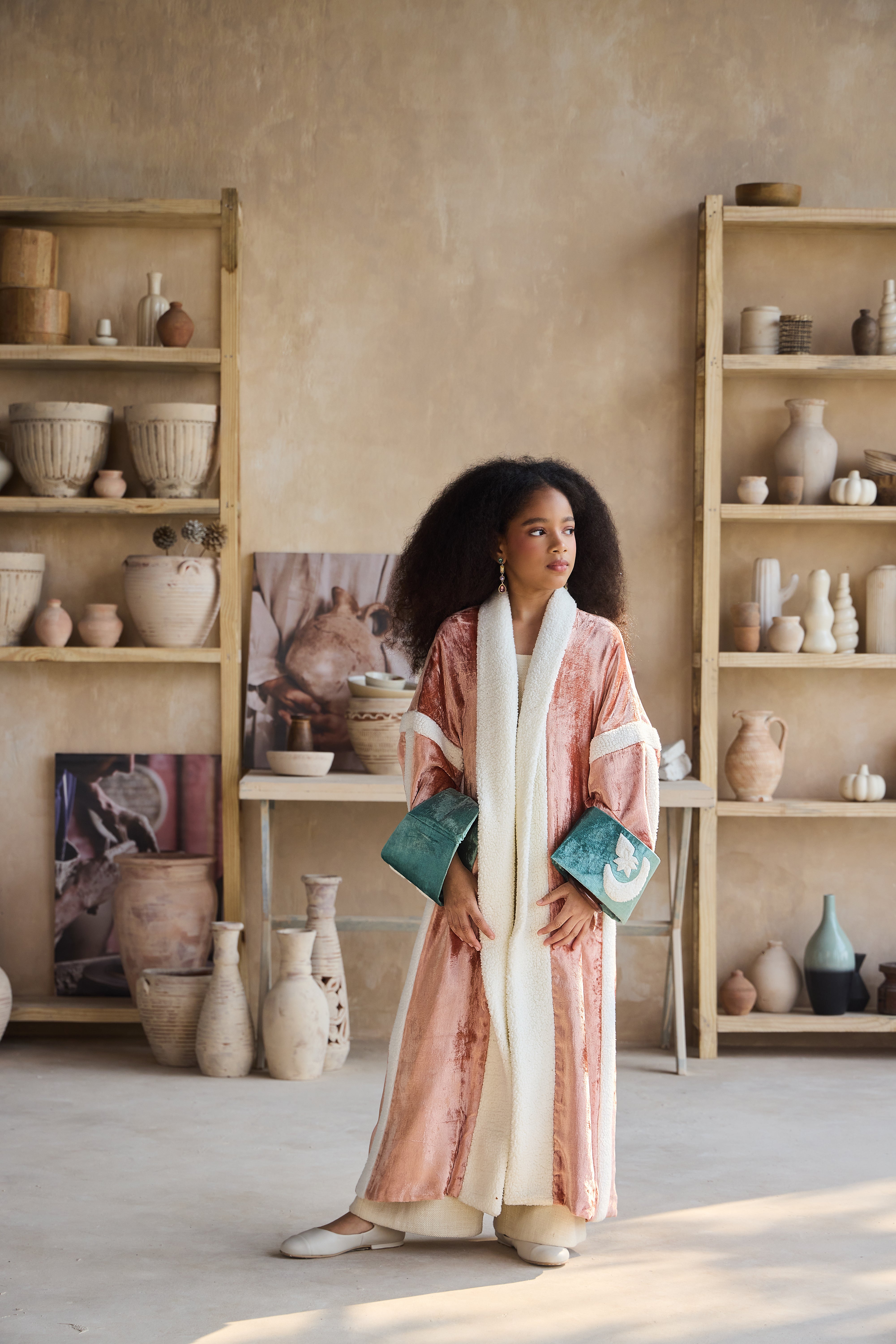 Dinara Velvet Cape with Arwa Jumpsuit (Set of 2)