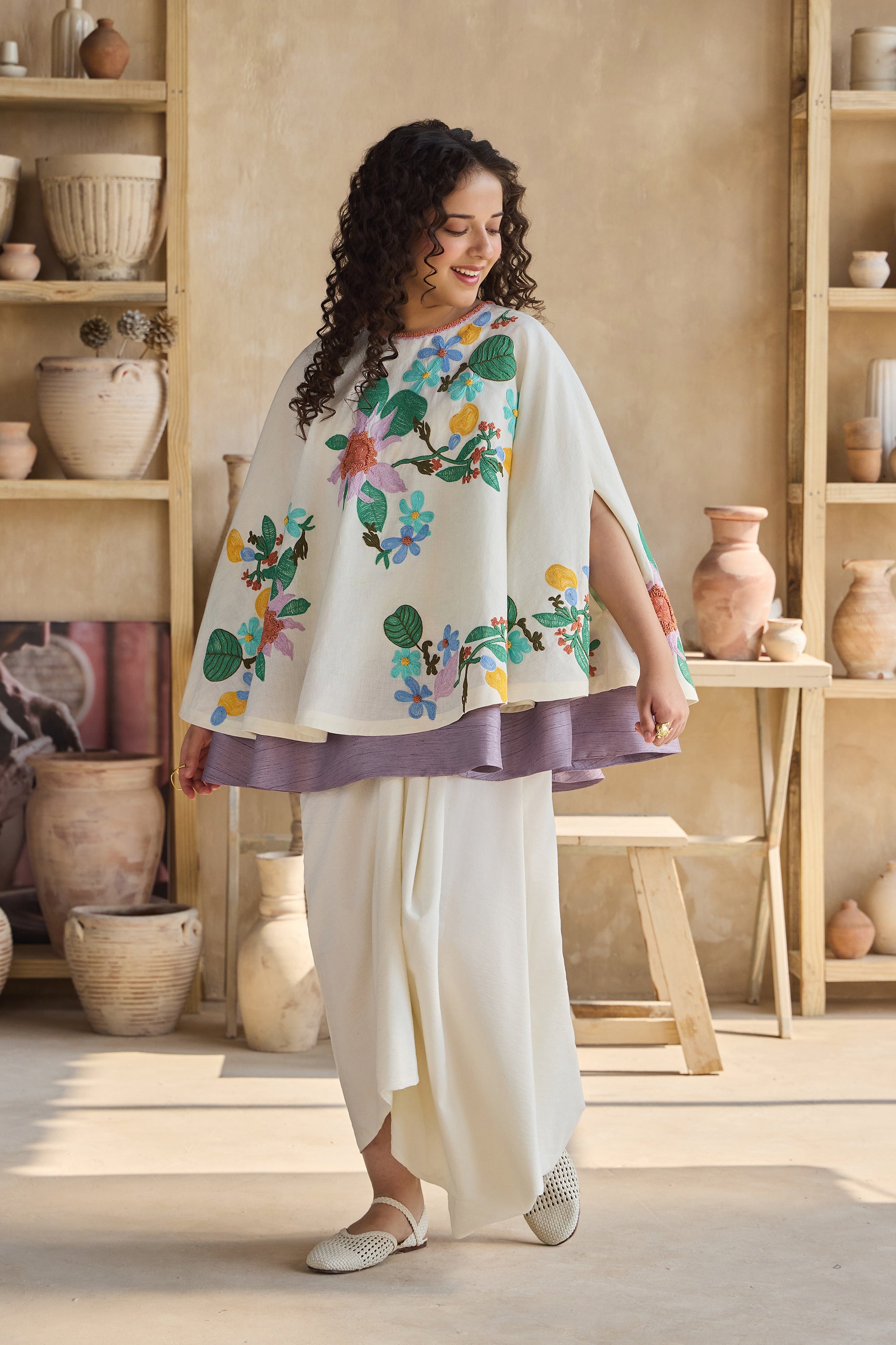 Viona Cape with Drape Skirt (Set of 2)