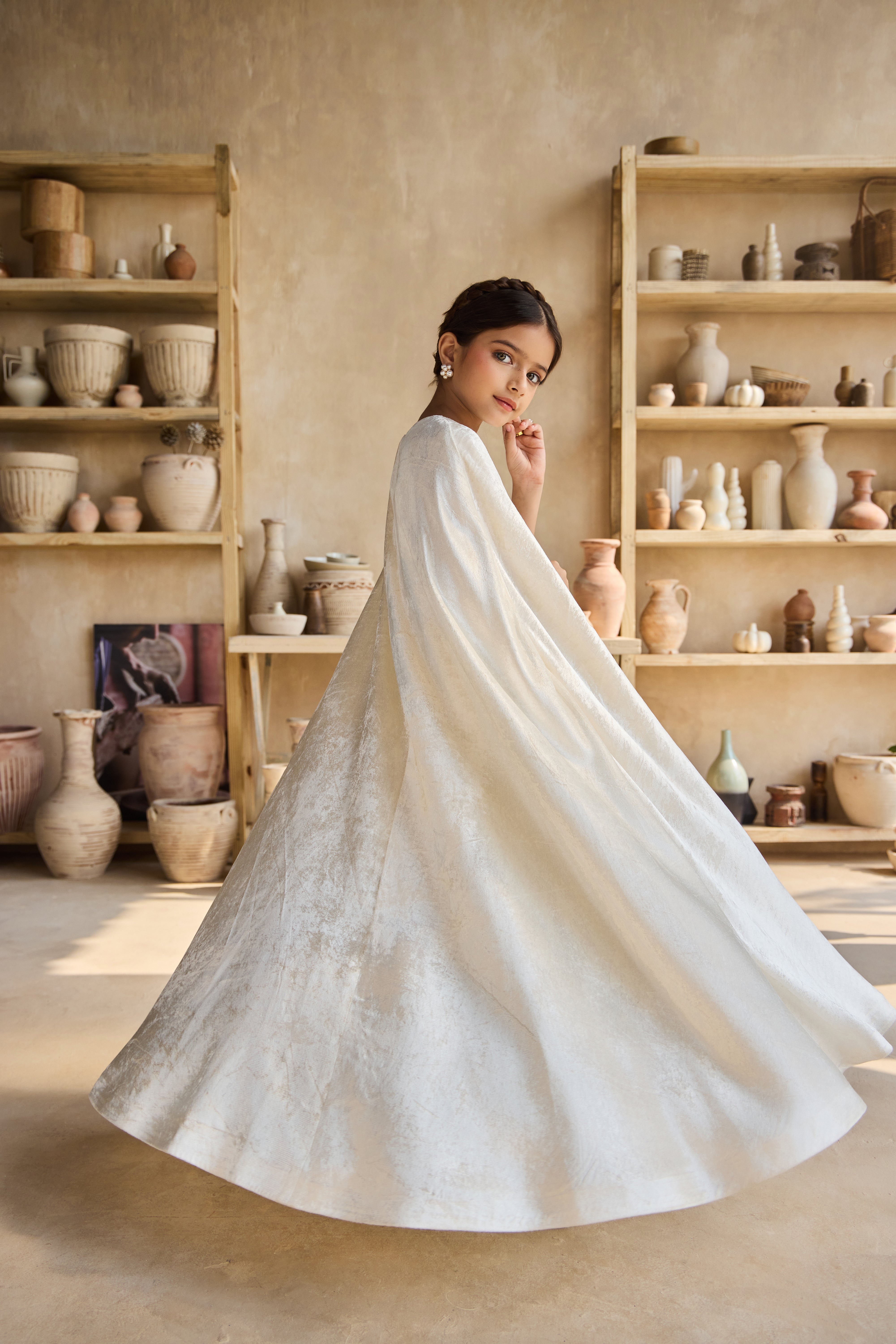 Stellina Gold Cape Dress