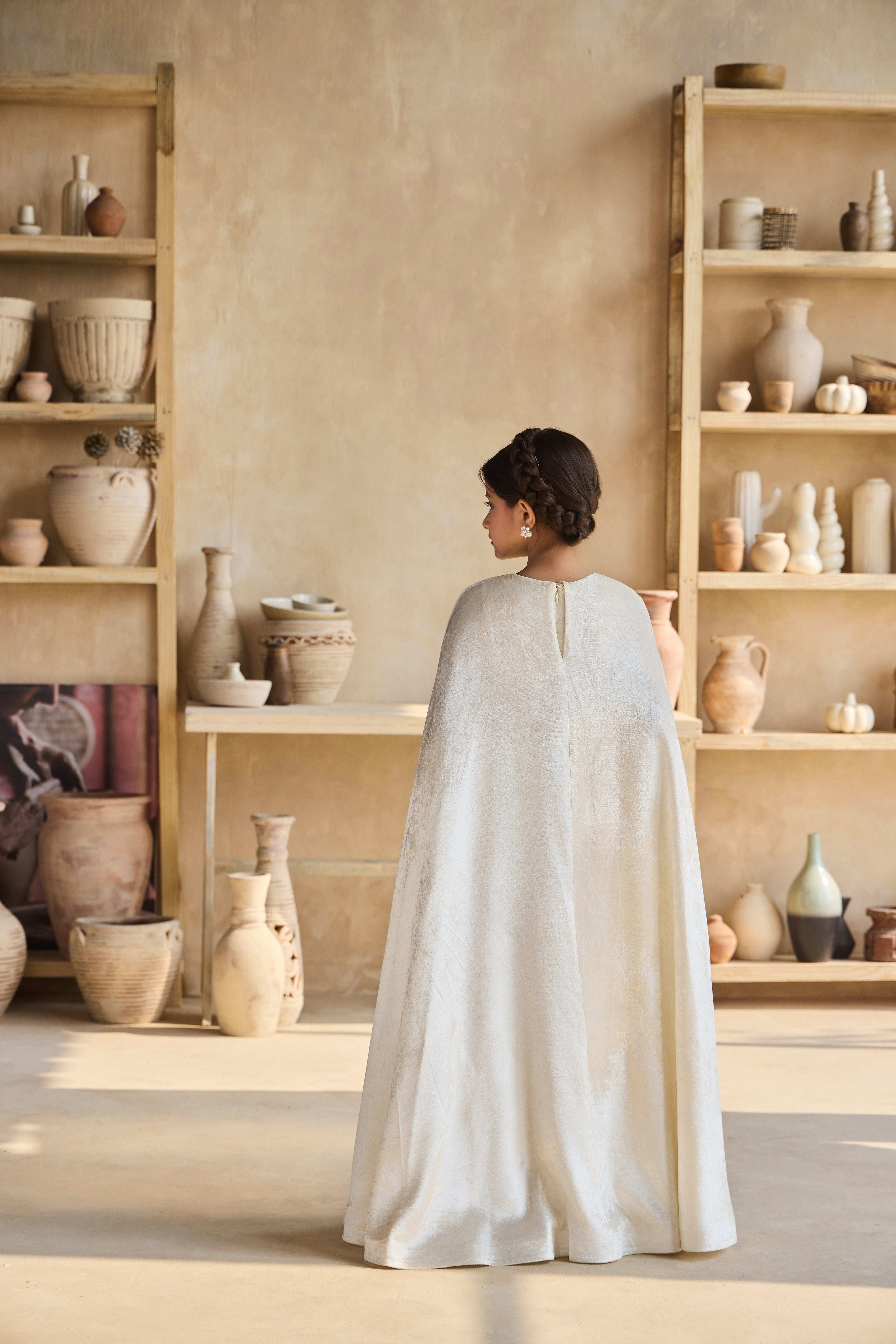 Stellina Gold Cape Dress