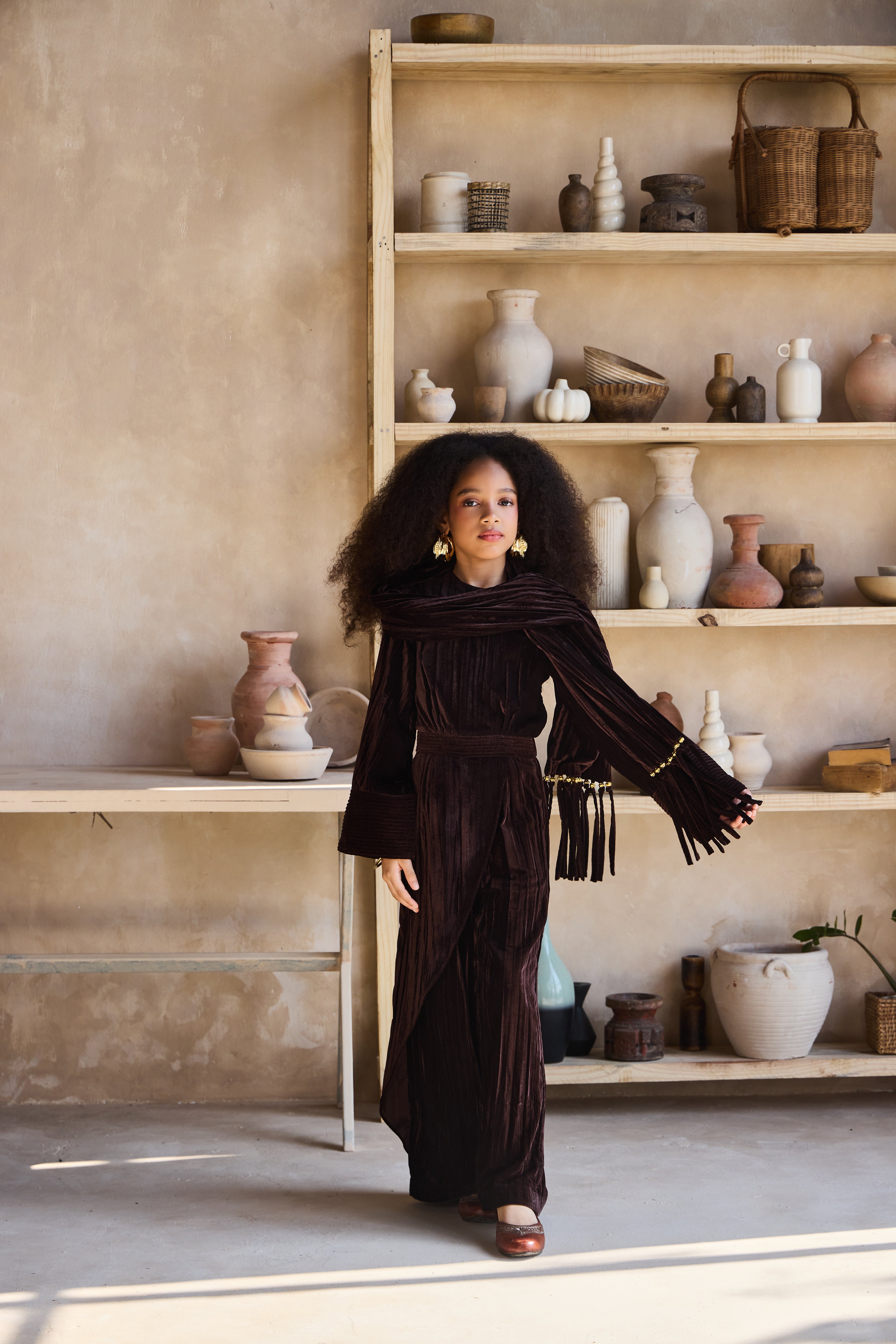 Zia Jumpsuit with Scarf