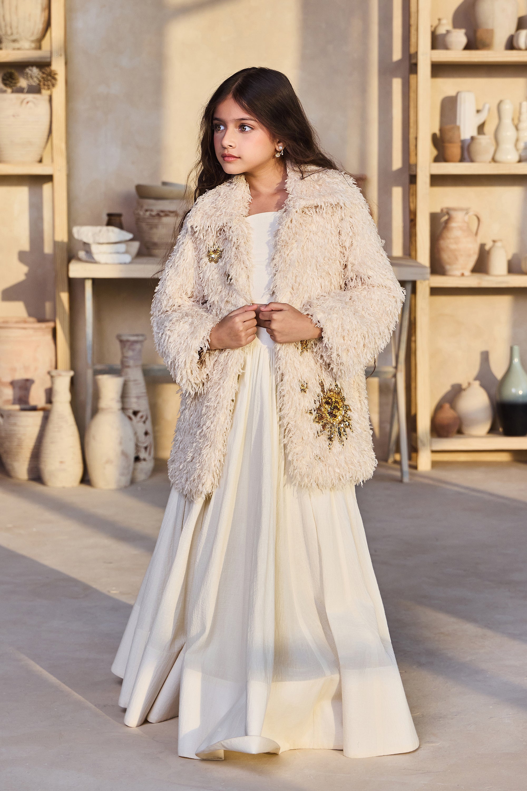 Aries Fur Jacket Set (Set of 3)