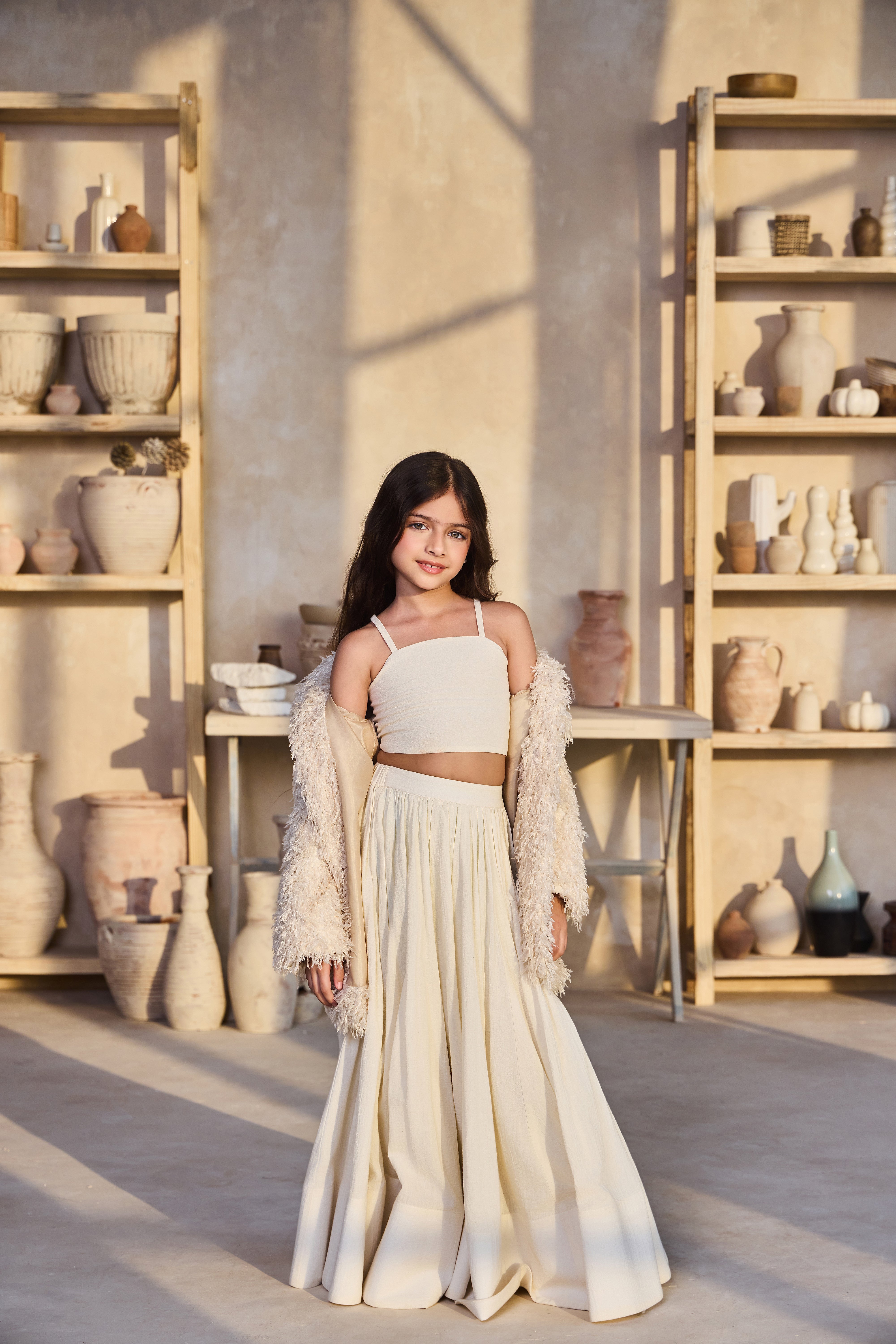 Aries Fur Jacket Set (Set of 3)