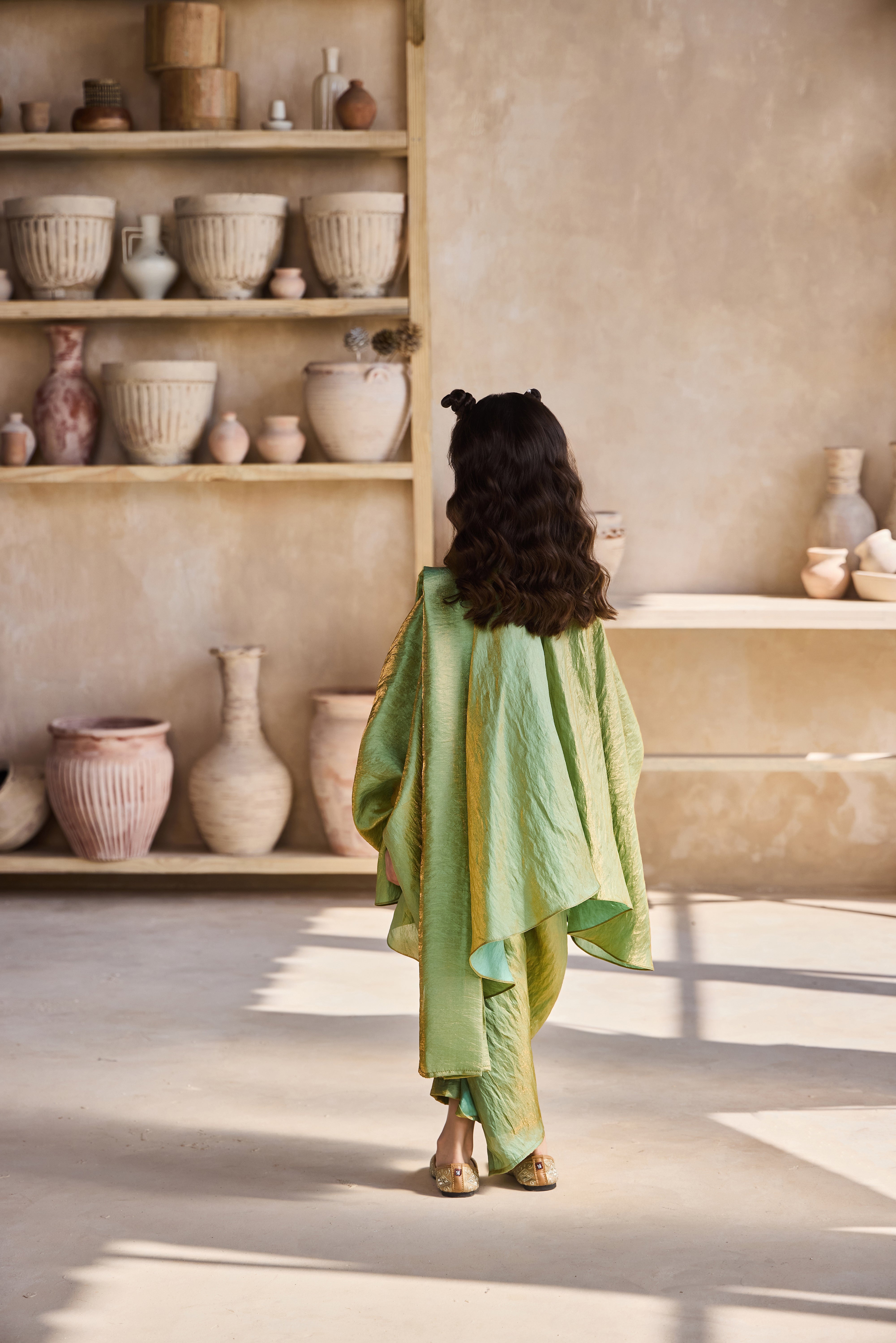 Rahmir Drape Saree with Blouse (Set of 2)