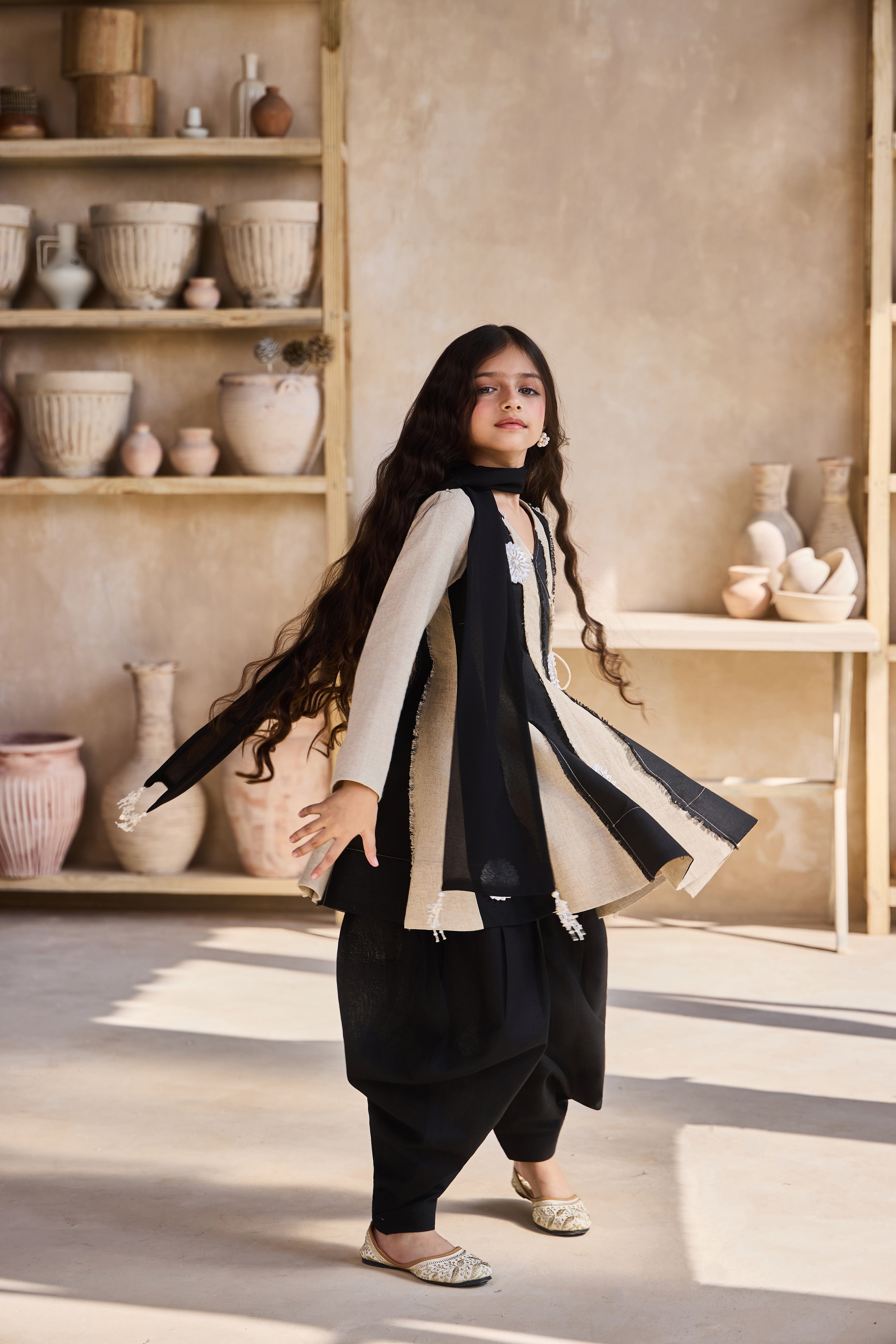 Mayari Kurta with Dhoti & Scarf (Set of 3)