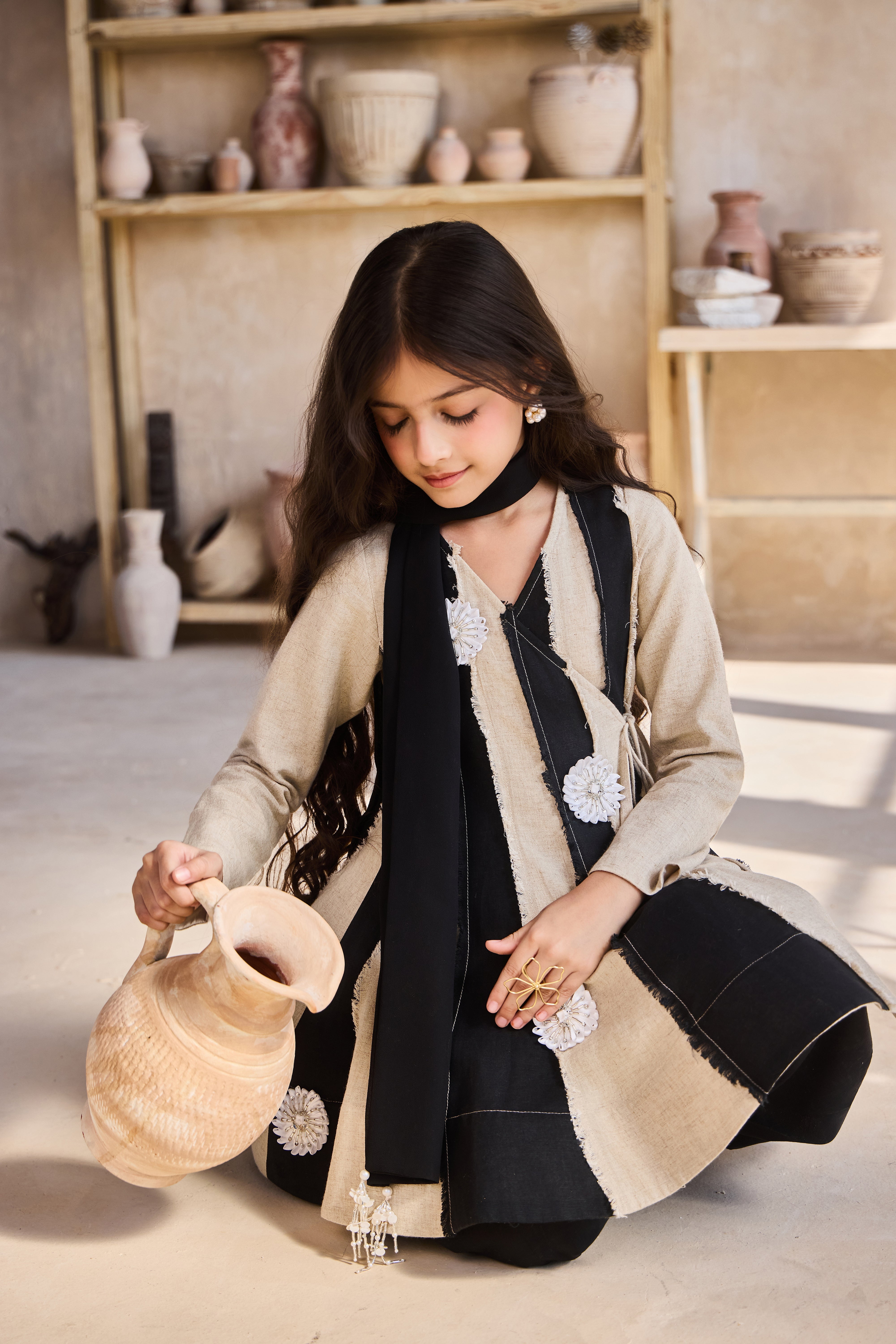 Mayari Kurta with Dhoti & Scarf (Set of 3)