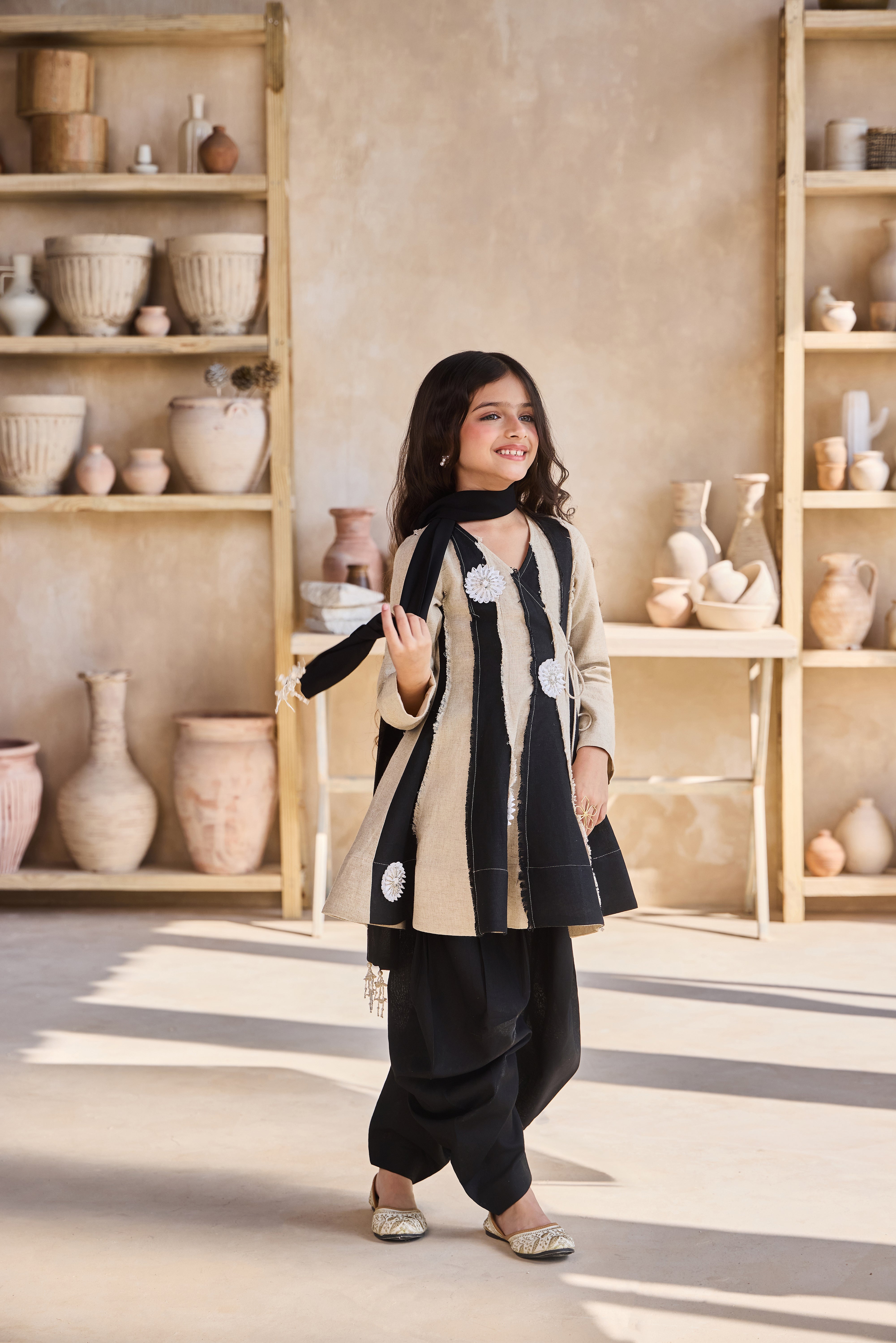 Mayari Kurta with Dhoti & Scarf (Set of 3)