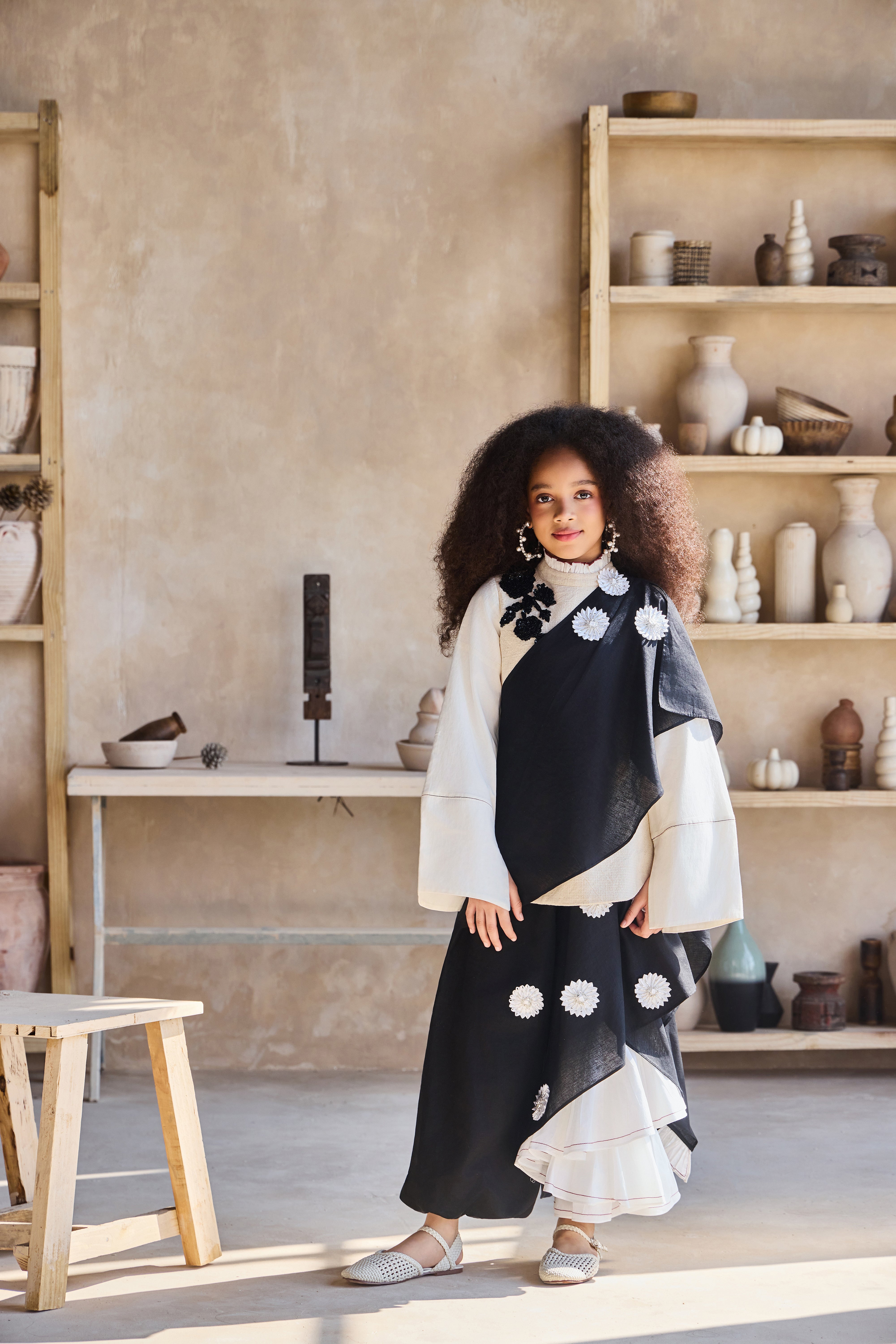 Serafina Drape Saree with Blouse (Set of 2)