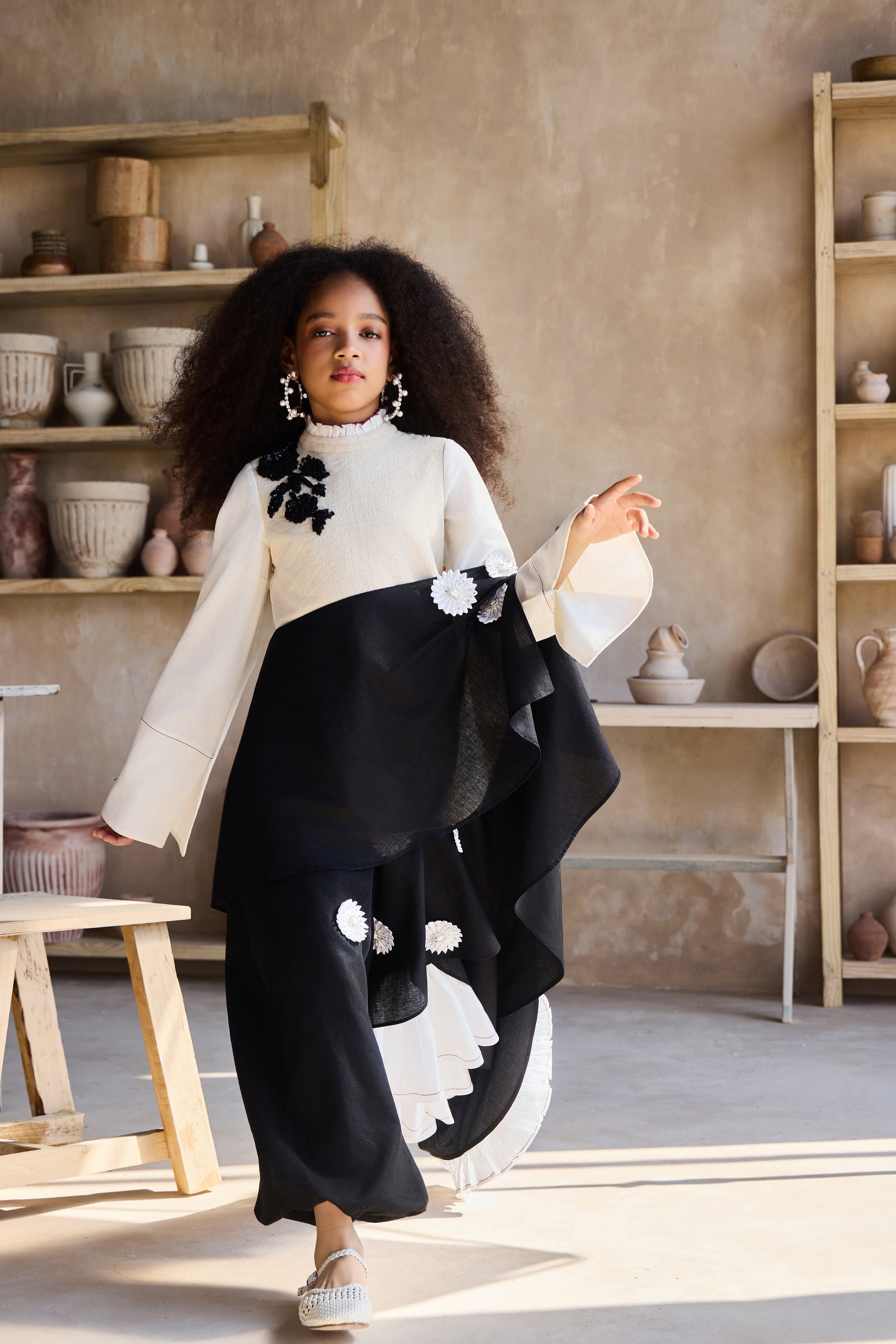 Serafina Drape Saree with Blouse (Set of 2)