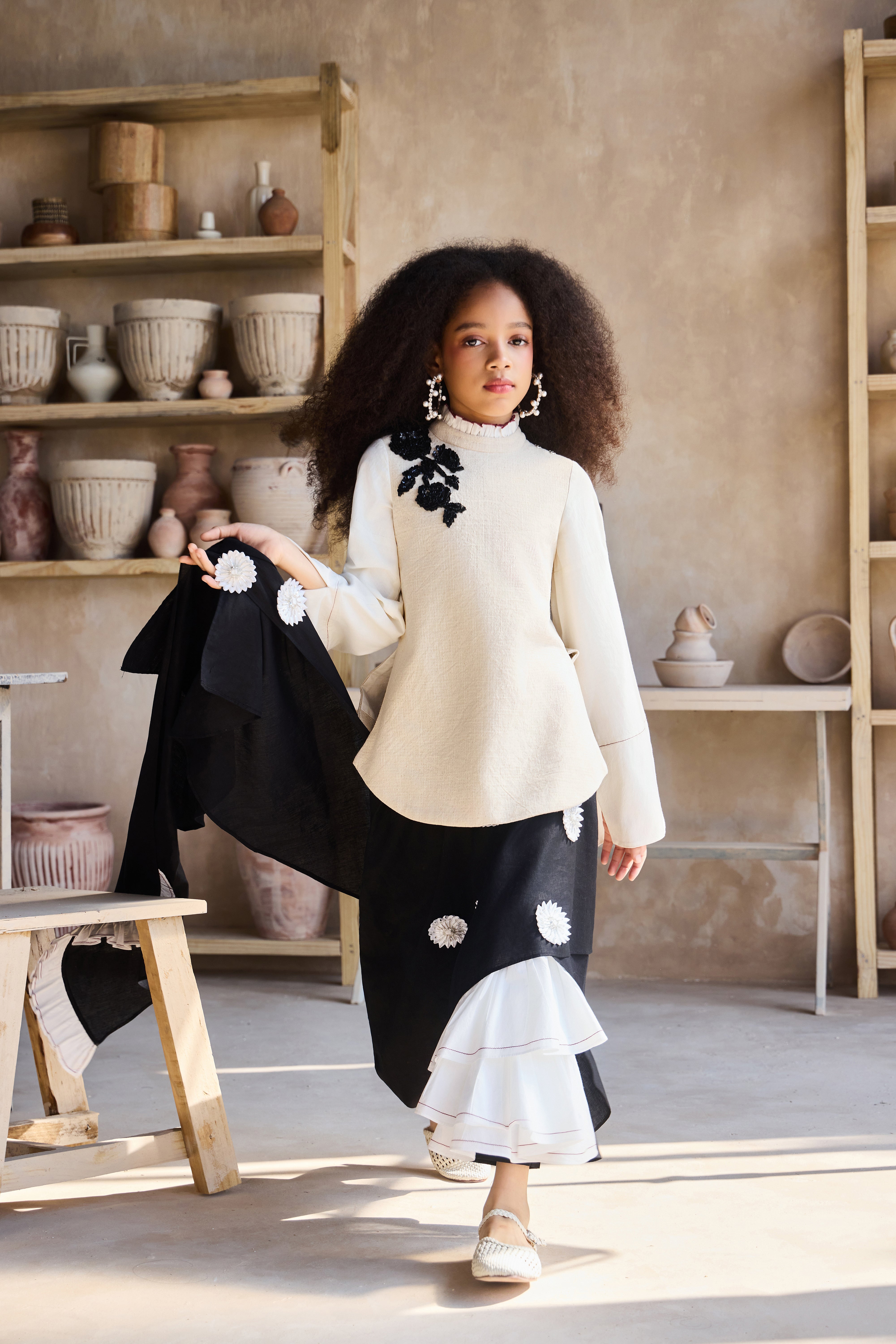 Serafina Drape Saree with Blouse (Set of 2)