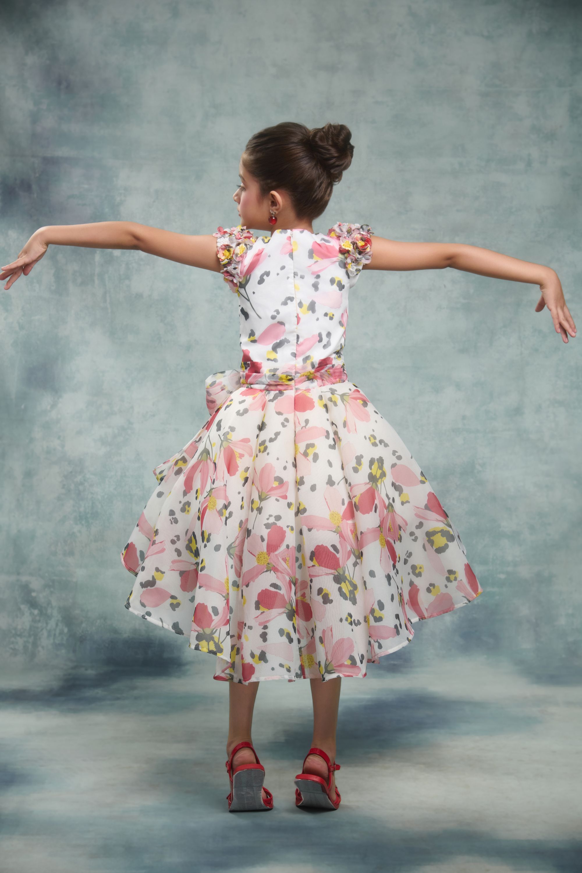 The Giselle Printed Bow Dress