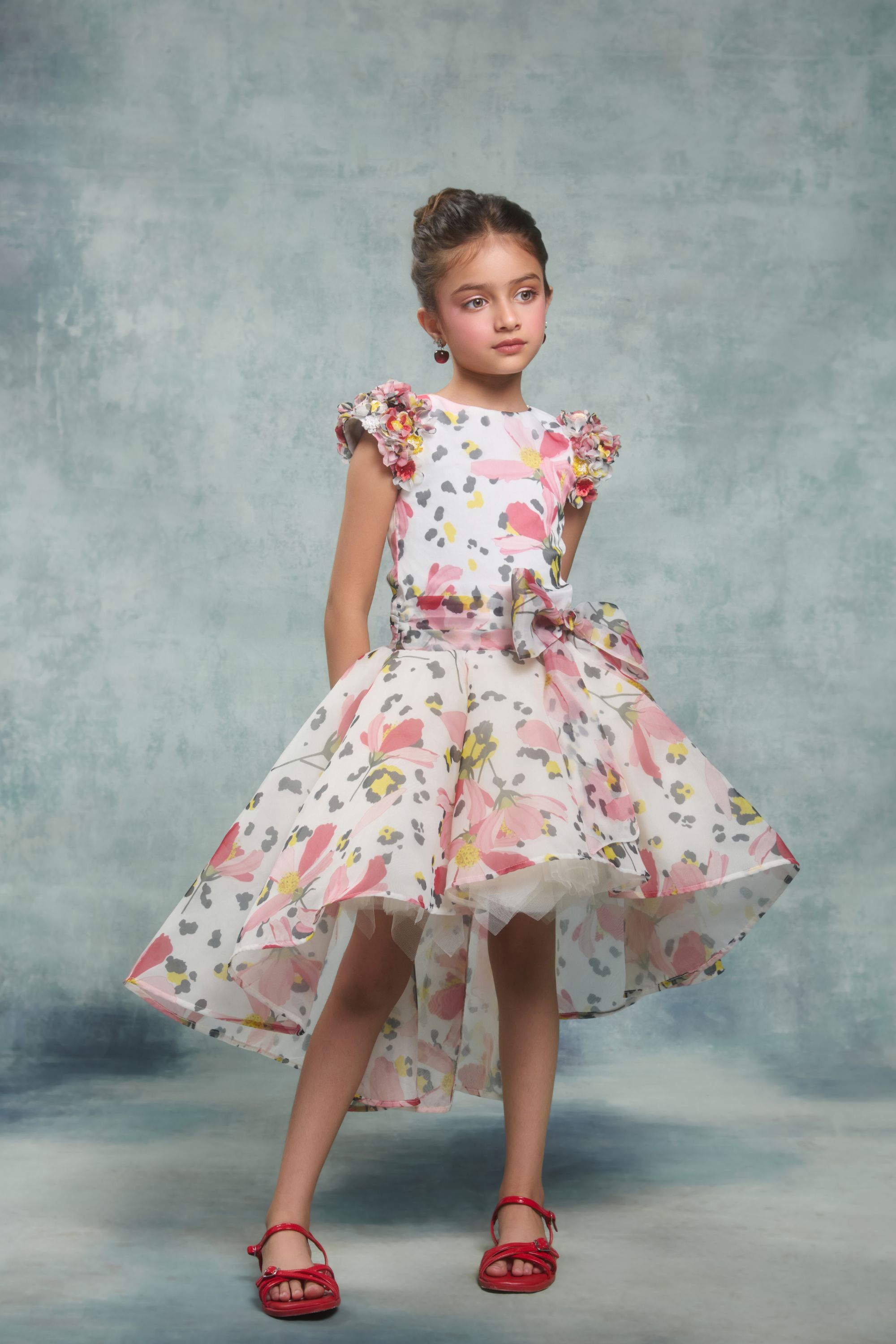 The Giselle Printed Bow Dress