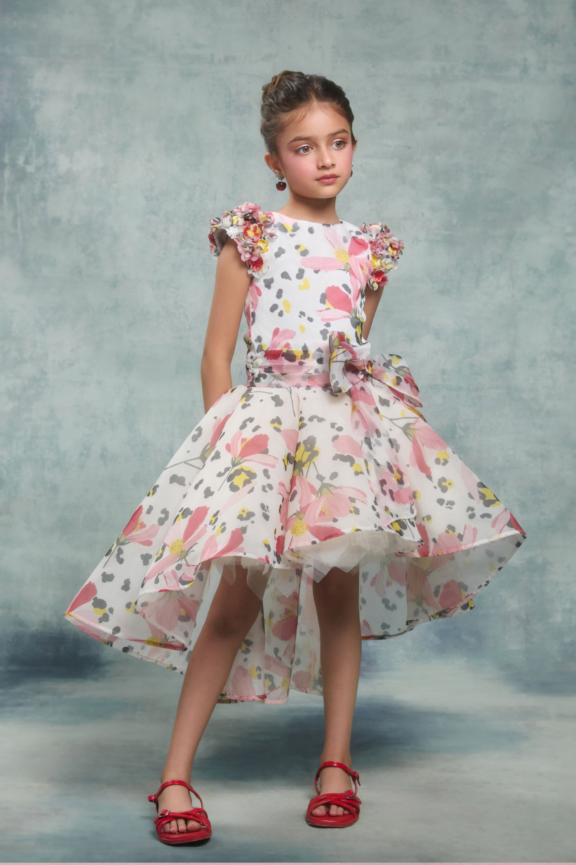 The Giselle Printed Bow Dress