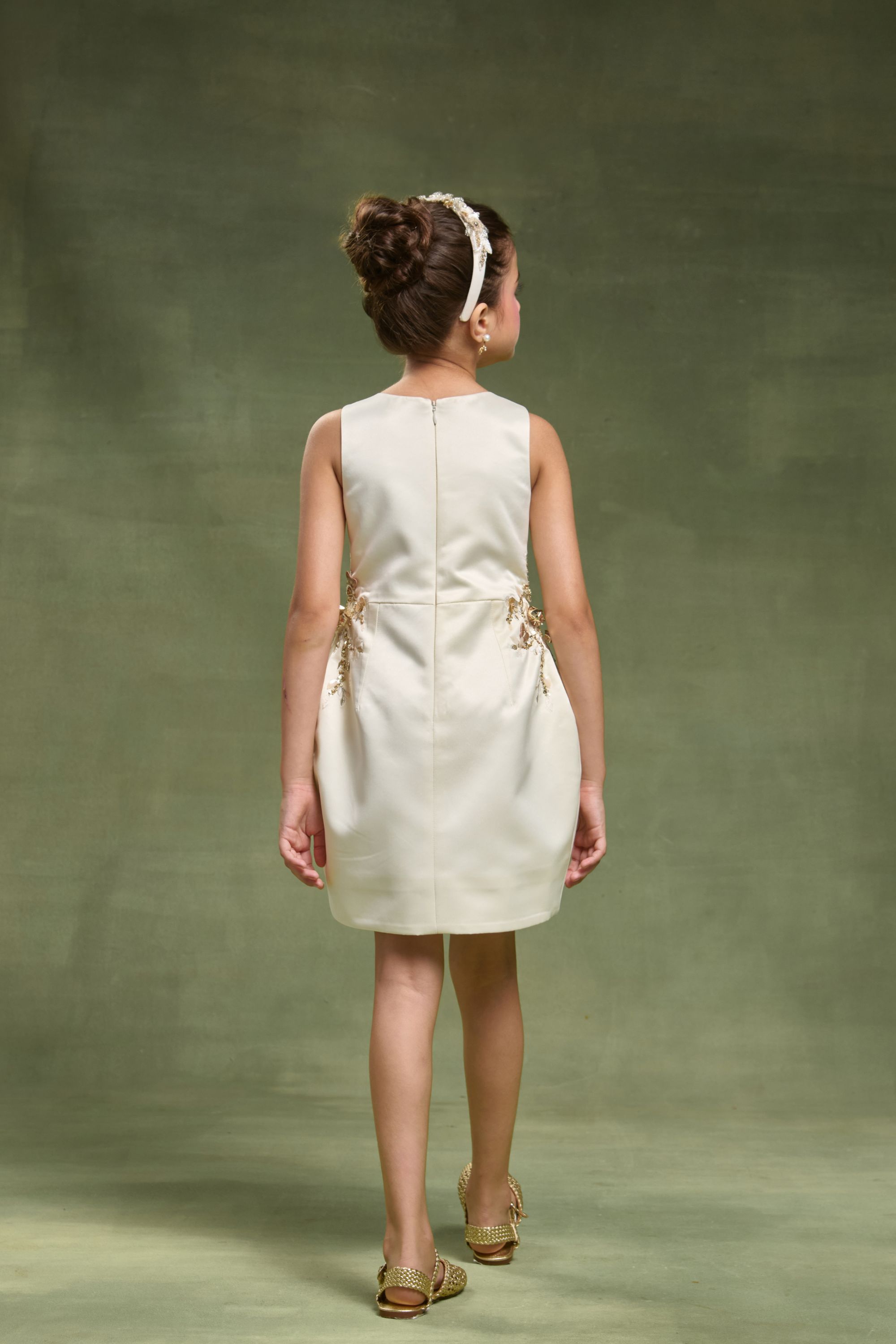 The Celestia Gold Dress