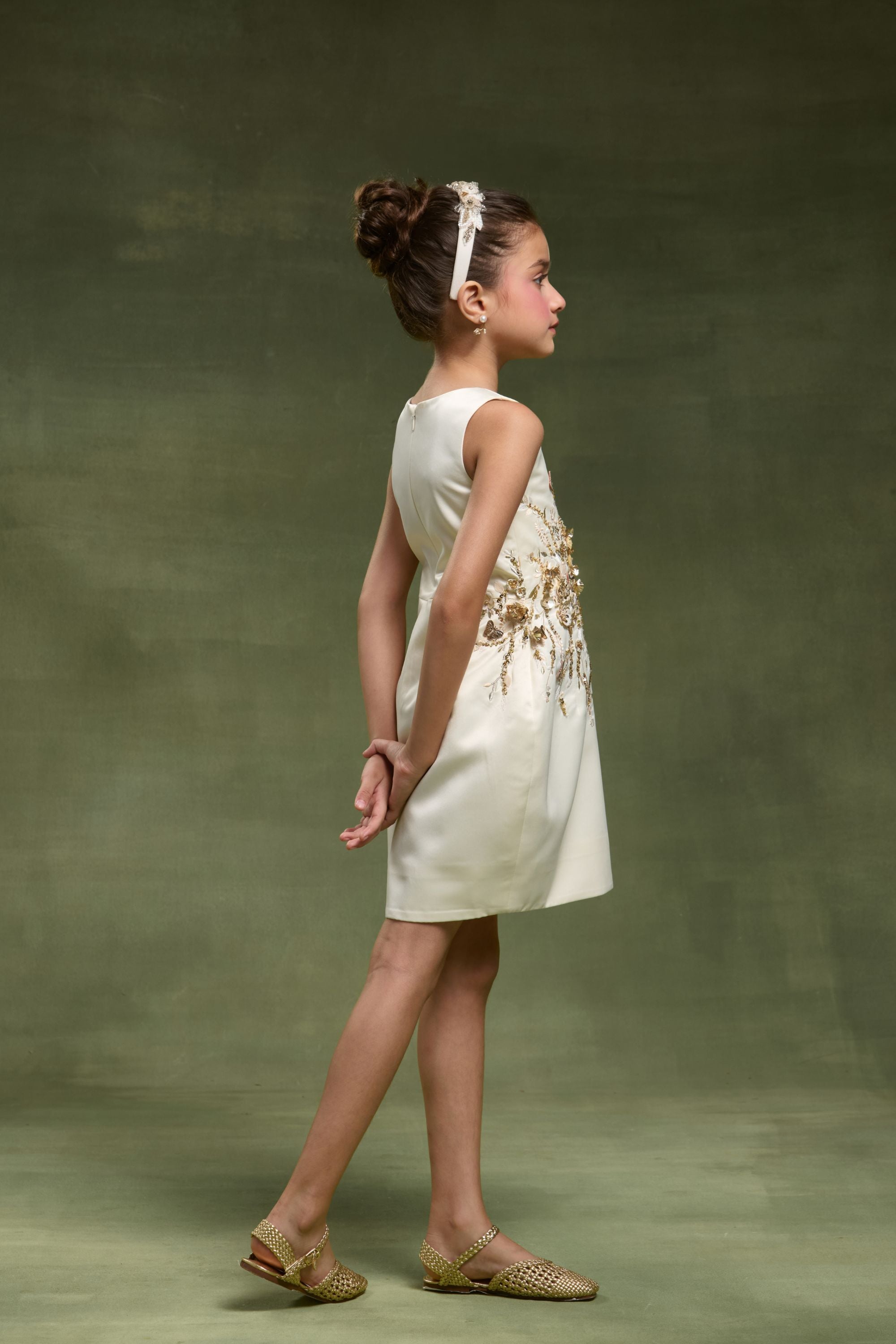 The Celestia Gold Dress