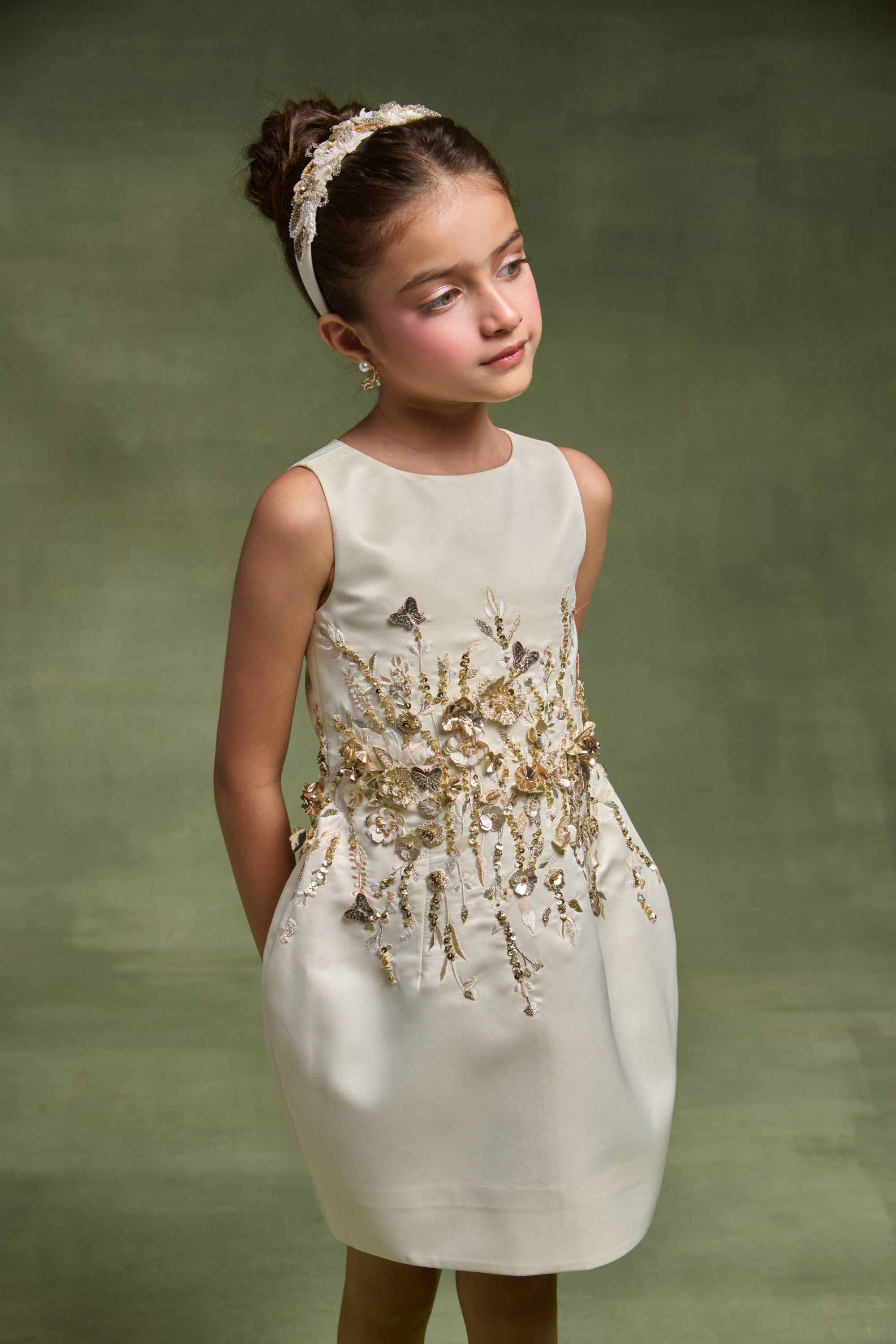 The Celestia Gold Dress