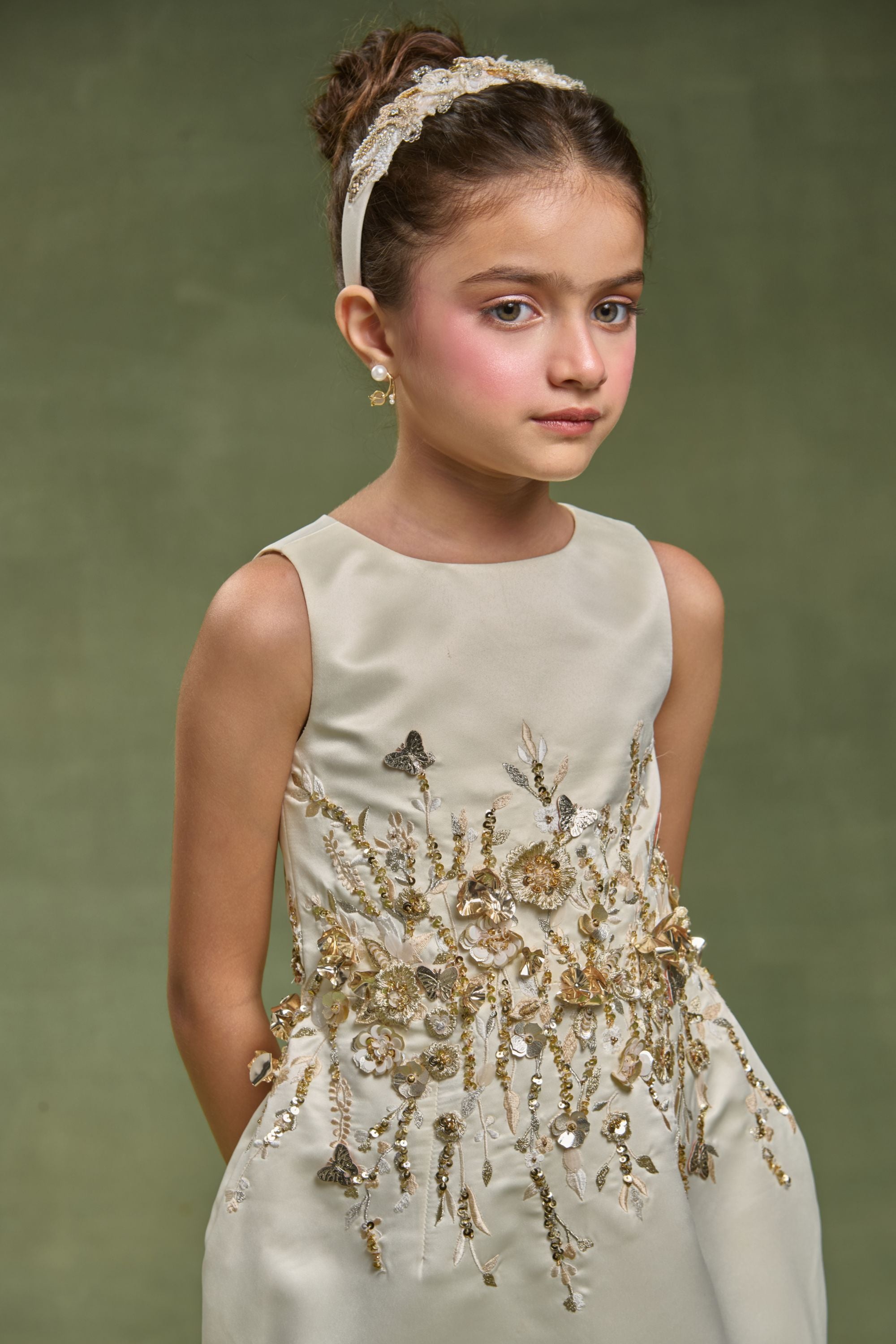 The Celestia Gold Dress