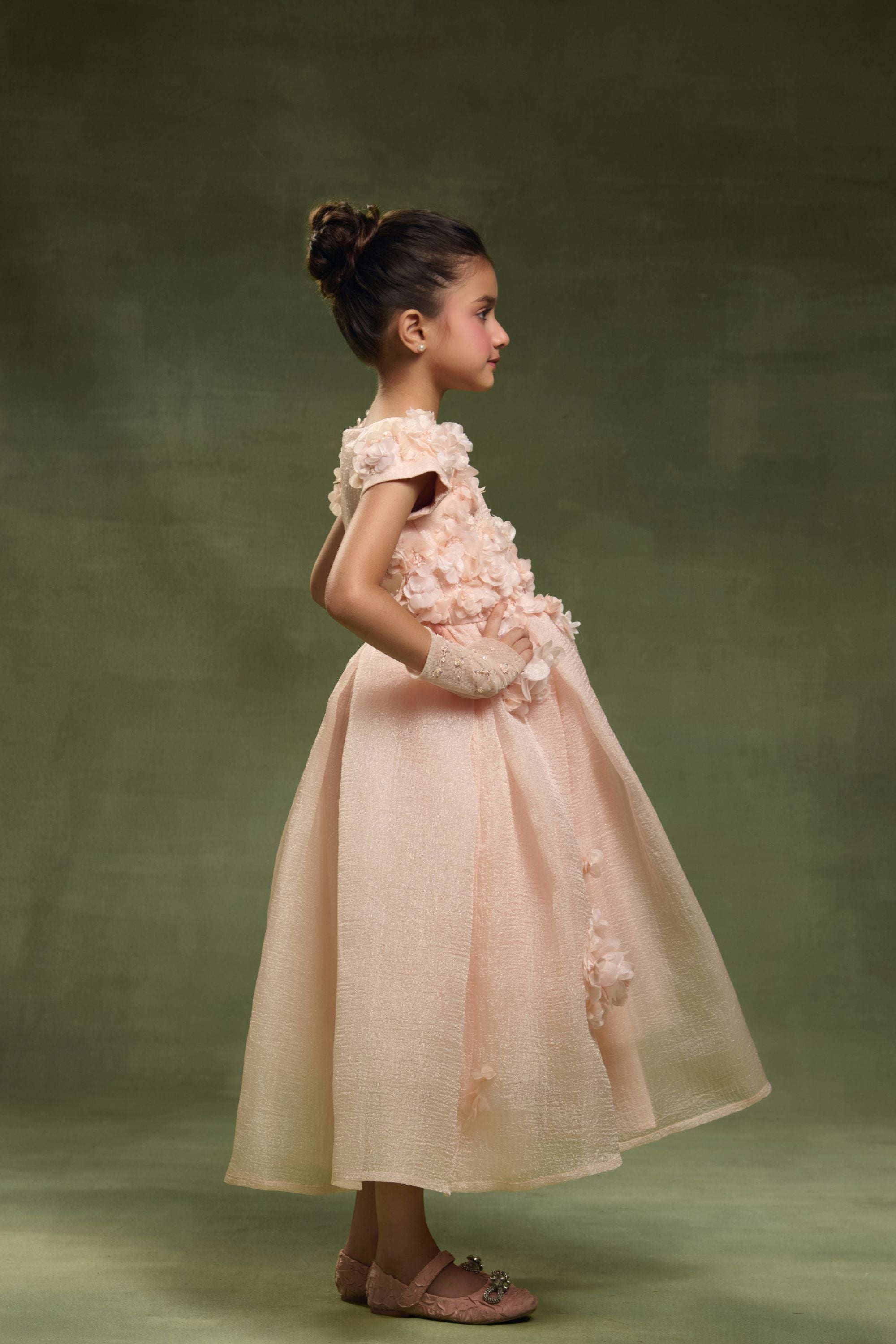 The Edith Organza Midi Dress