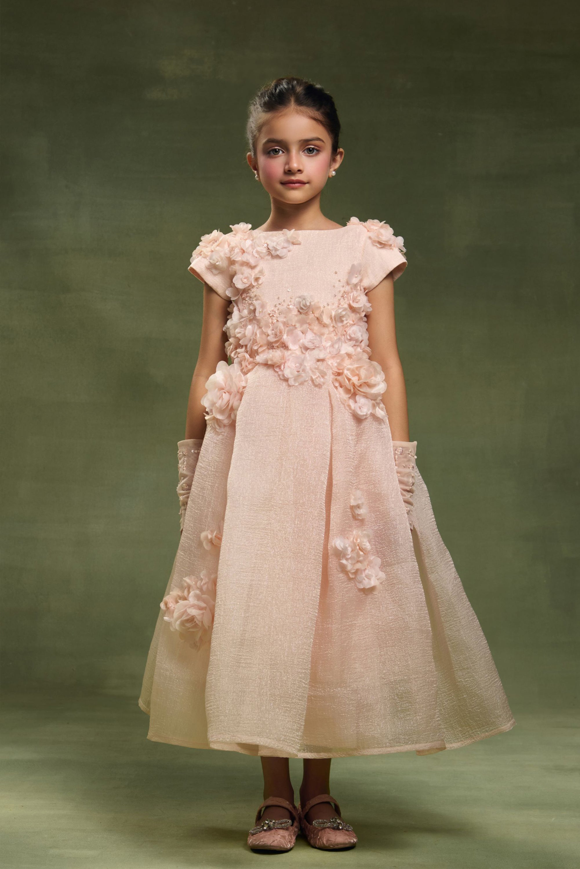 The Edith Organza Midi Dress