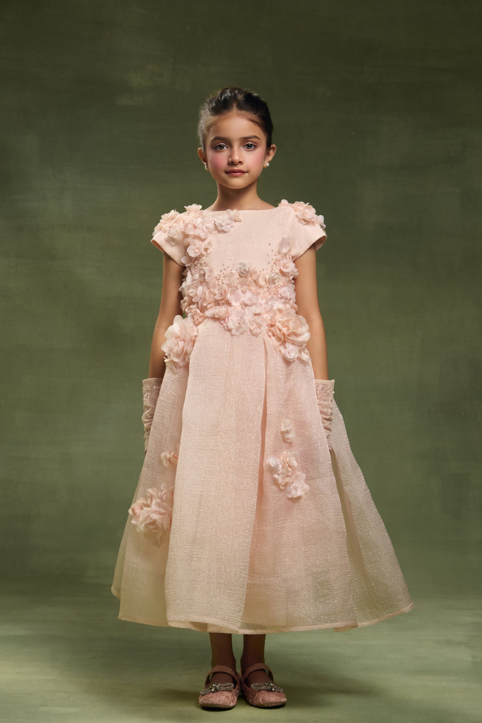 The Edith Organza Midi Dress