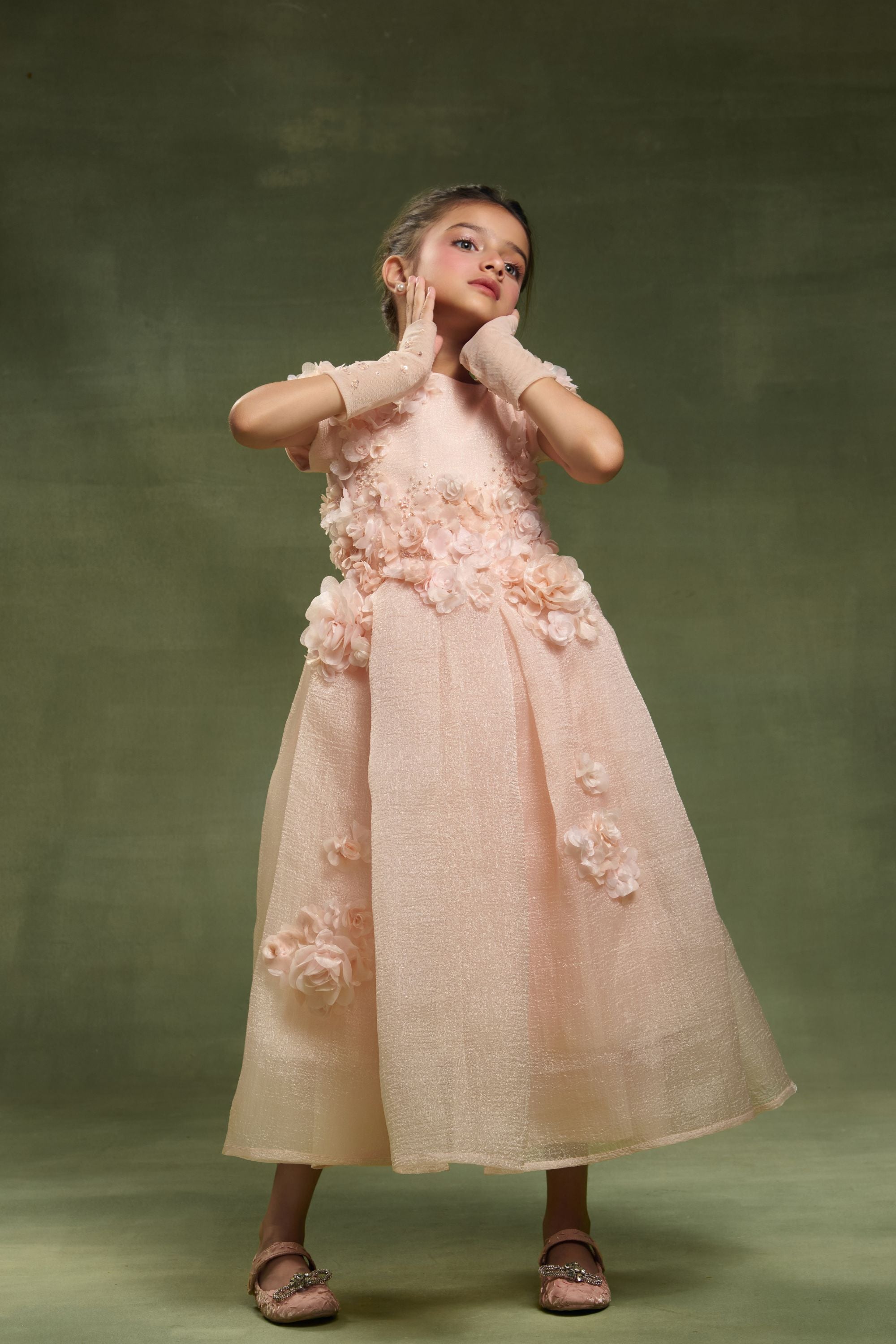 The Edith Organza Midi Dress