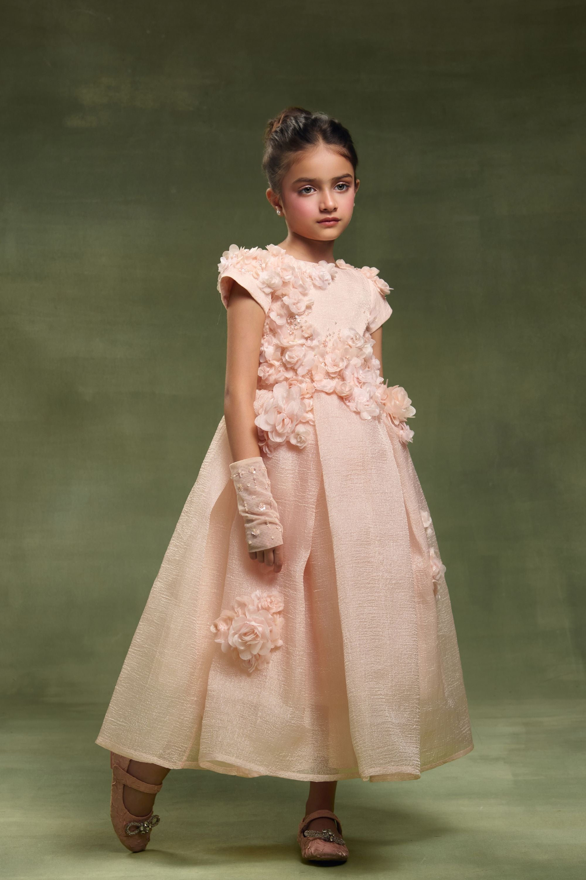 The Edith Organza Midi Dress