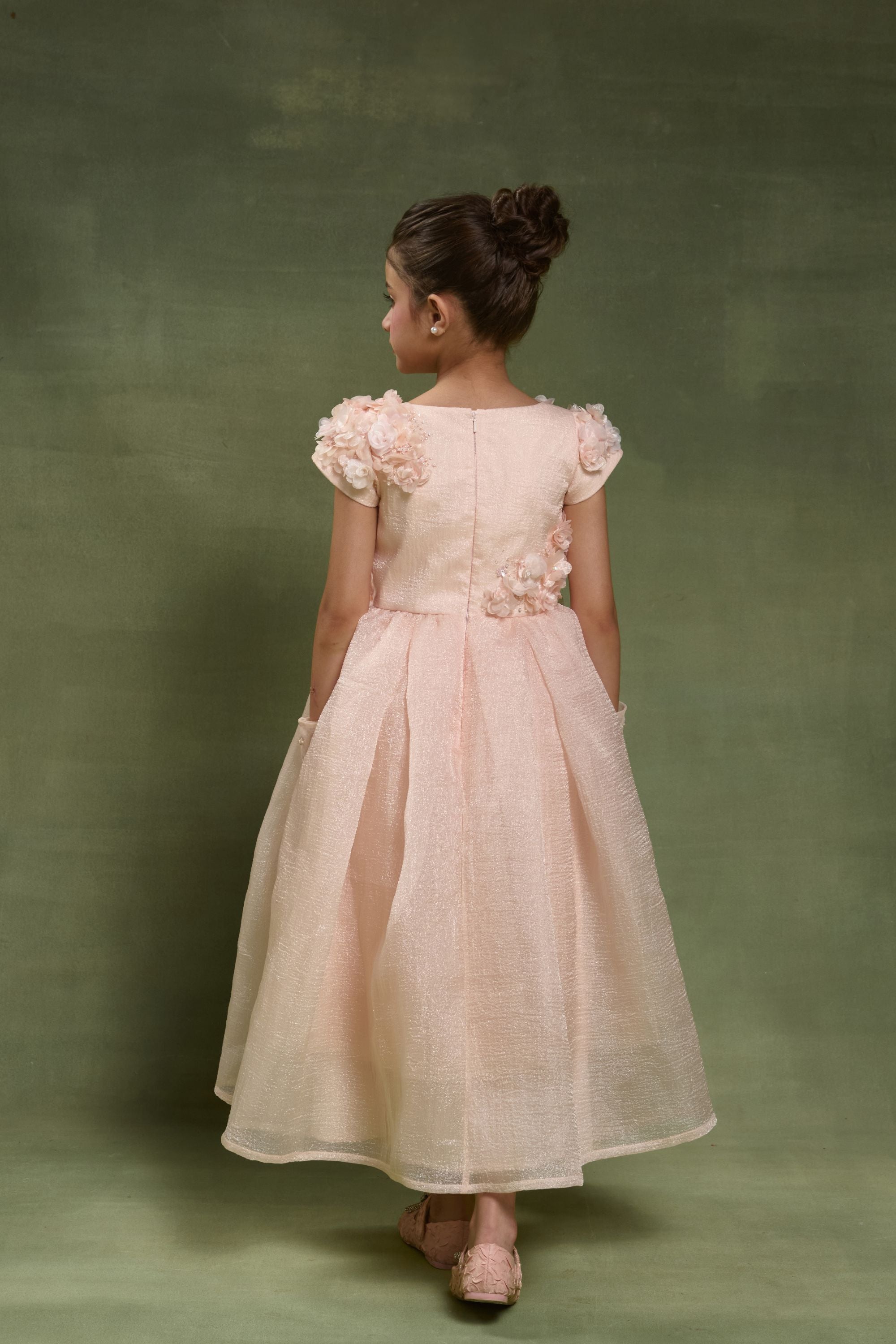 The Edith Organza Midi Dress