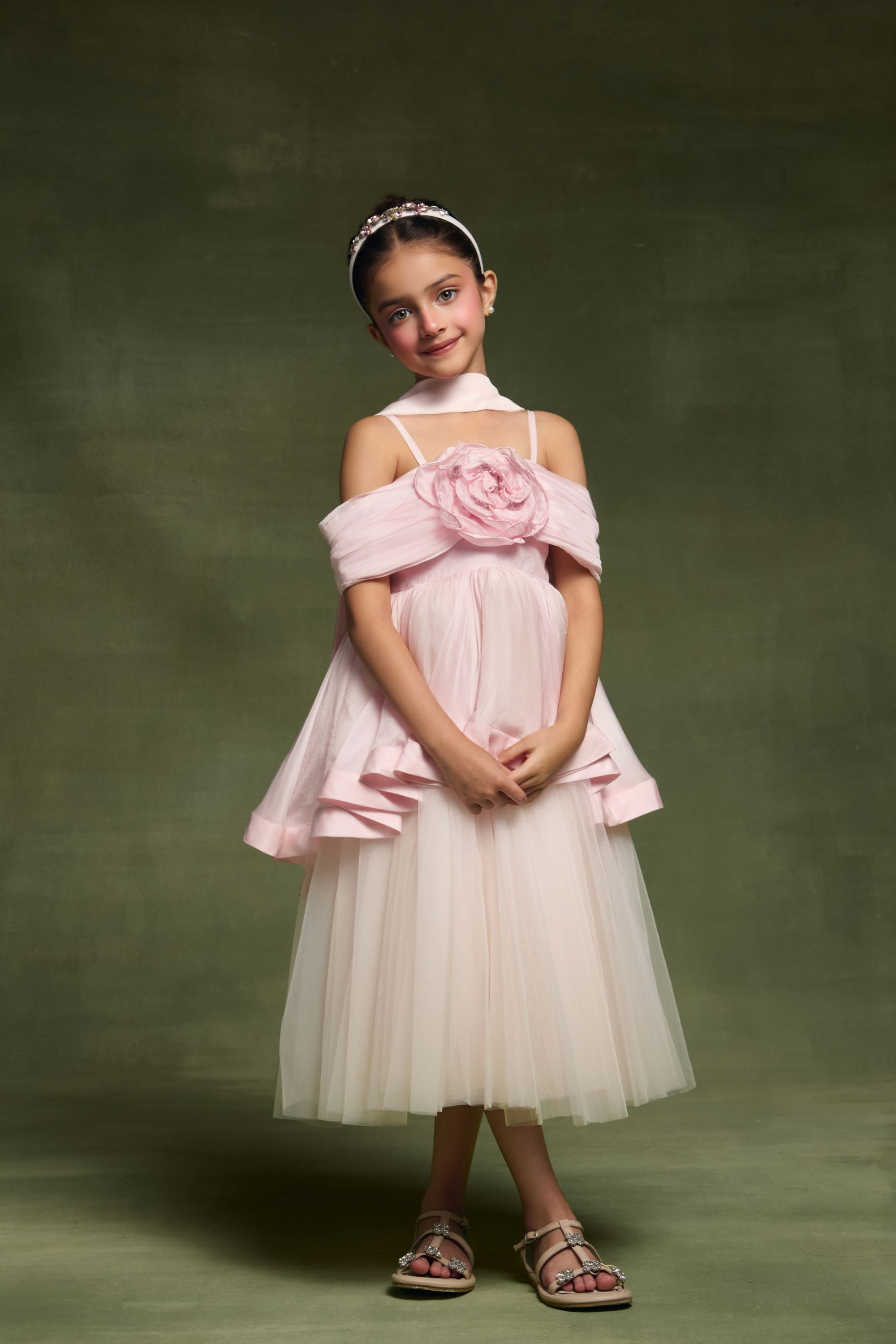 The Evangeline Pink Dress with Stash (Set of 2)