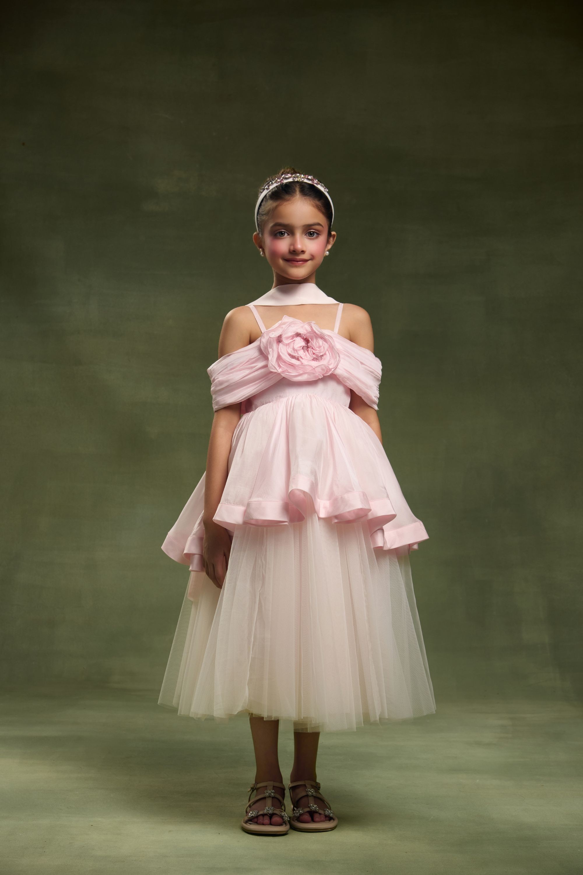 The Evangeline Pink Dress with Stash (Set of 2)